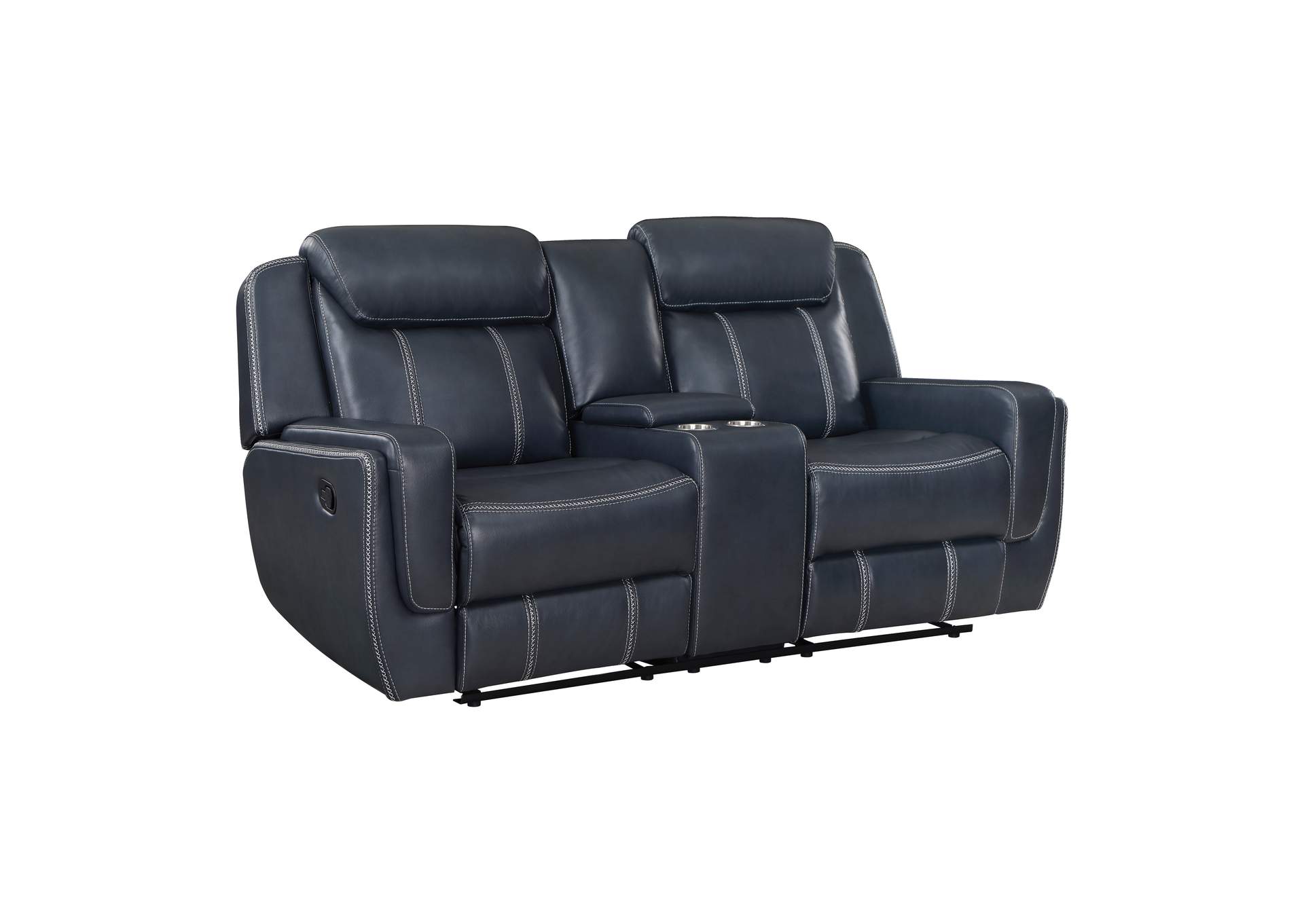 Littleton Double Reclining Love Seat with Center Console, Receptacles and USB Ports image 3
