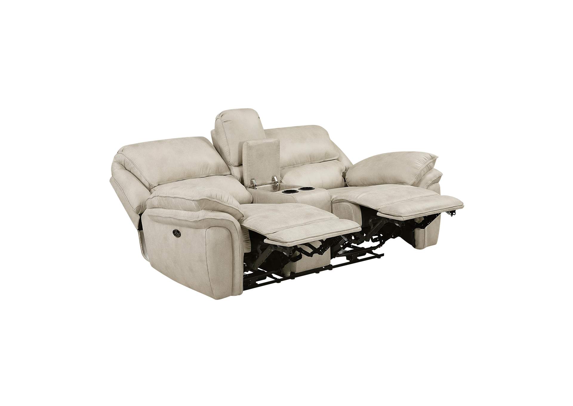 Proctor Power Double Reclining Love Seat with Center Console image 6