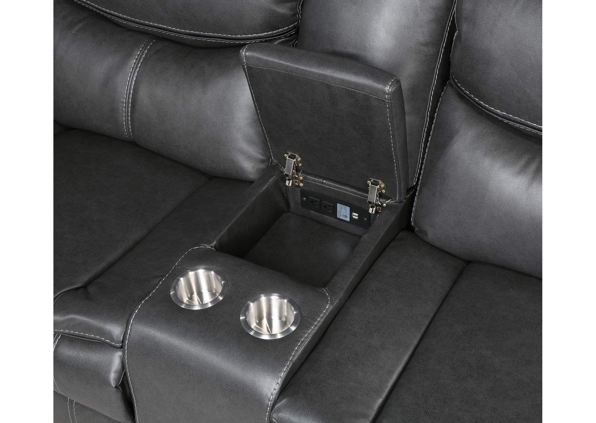Fargo 3-Piece Power Reclining Sectional with Right Console image 6