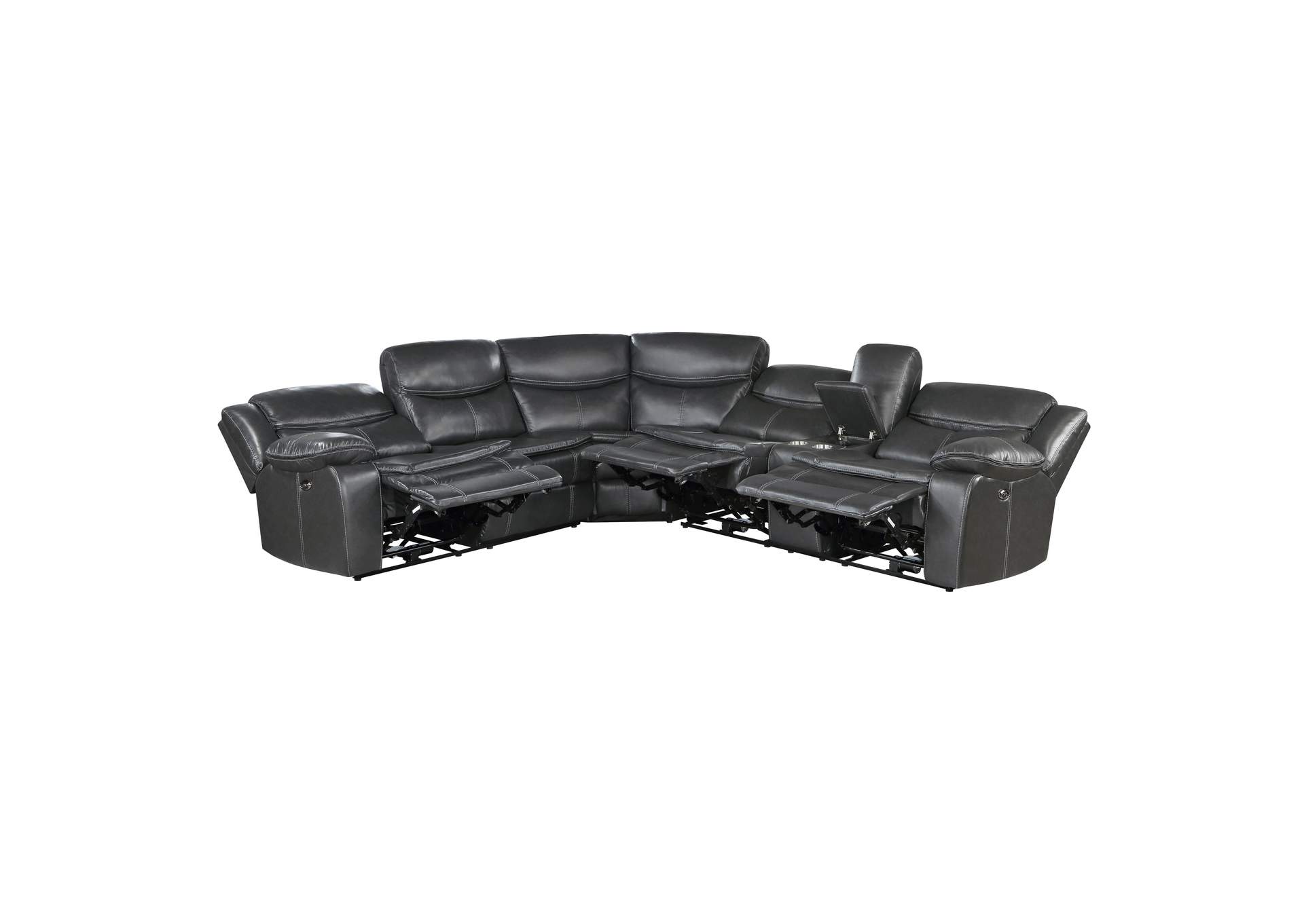 Fargo 3-Piece Power Reclining Sectional with Right Console image 5