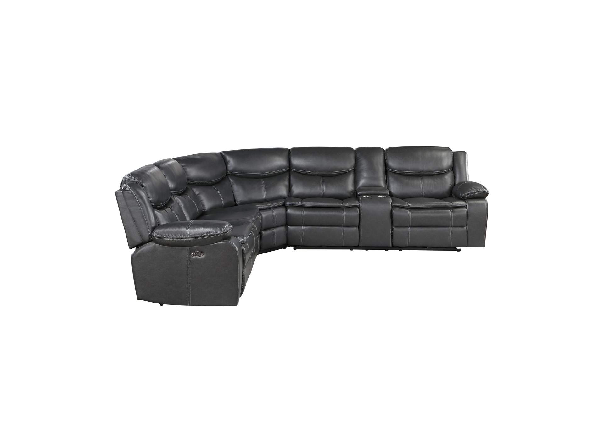 Fargo 3-Piece Power Reclining Sectional with Right Console image 3
