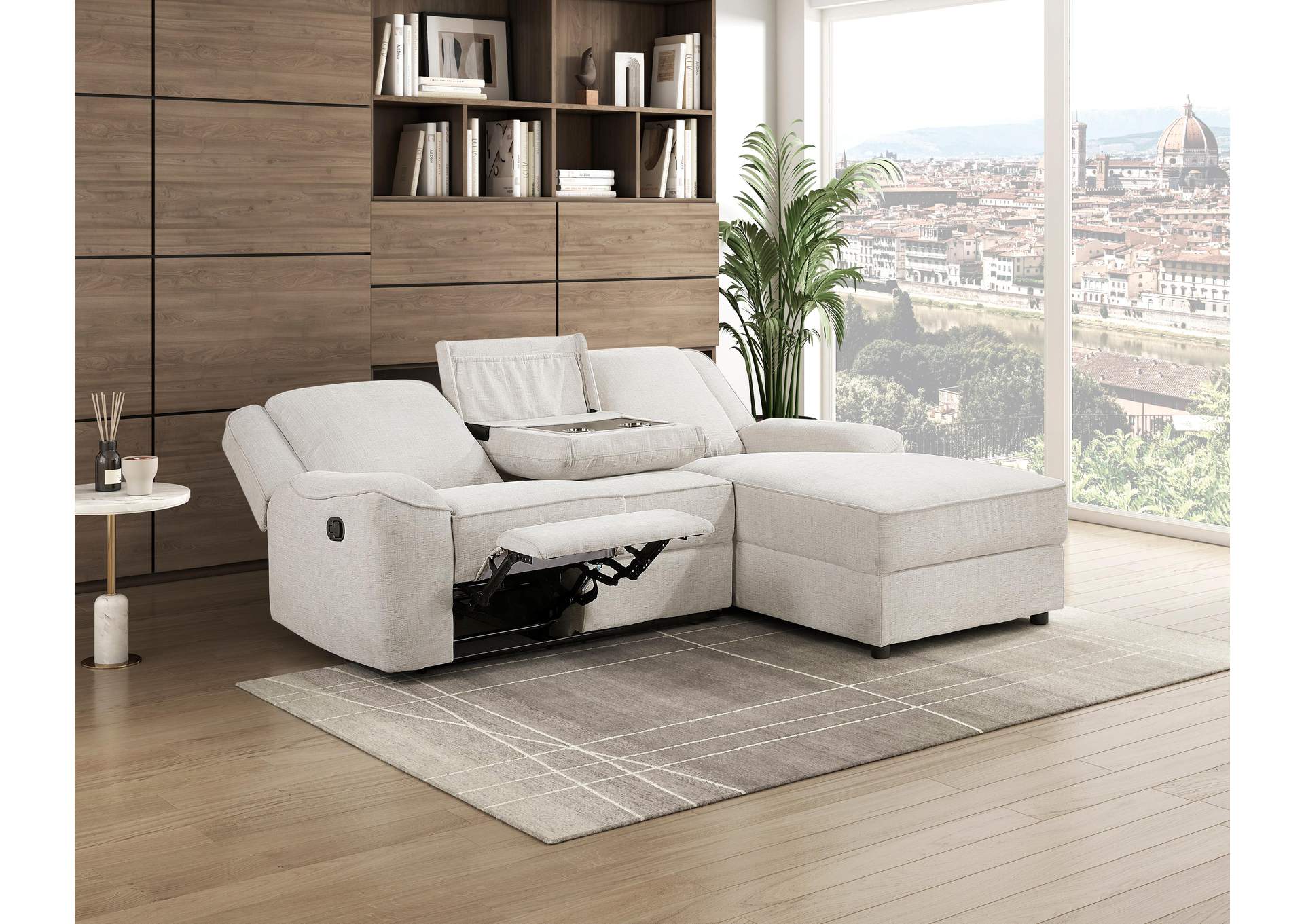 Monterey 2-Piece Reclining Sectional with Right Chaise image 6