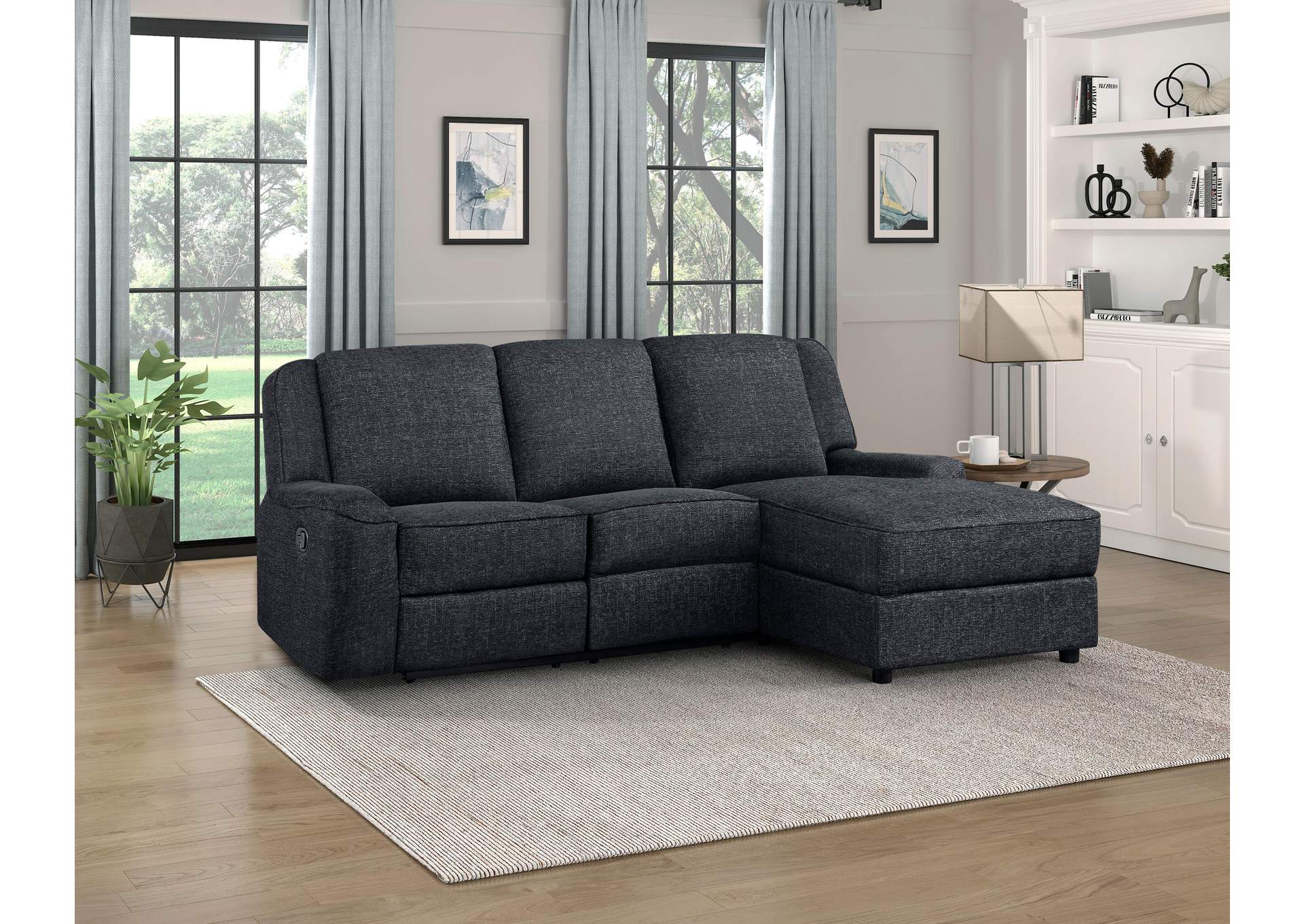 Monterey 2-Piece Reclining Sectional with Right Chaise image 3