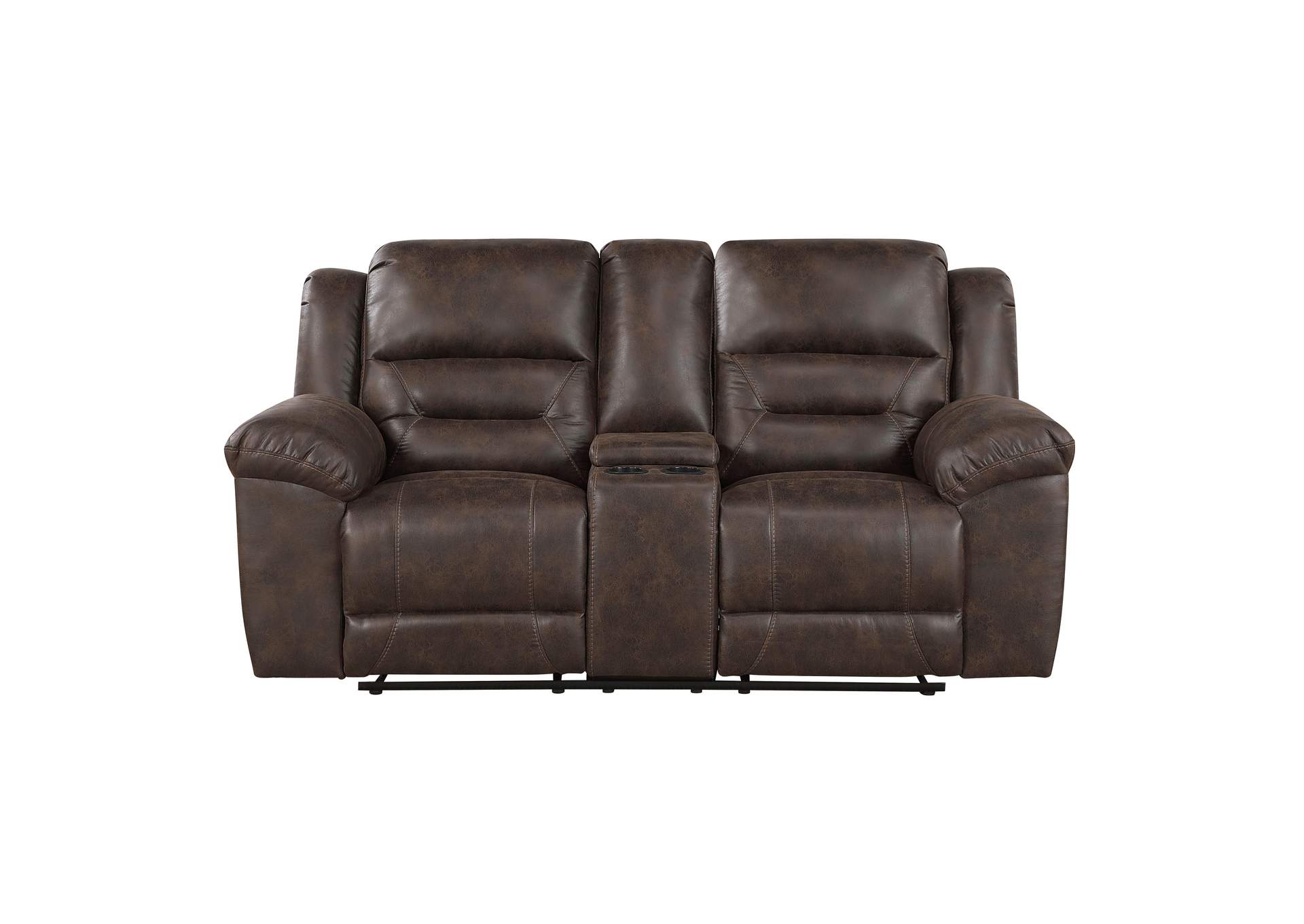 Hazen Double Reclining Love Seat with Center Console image 1
