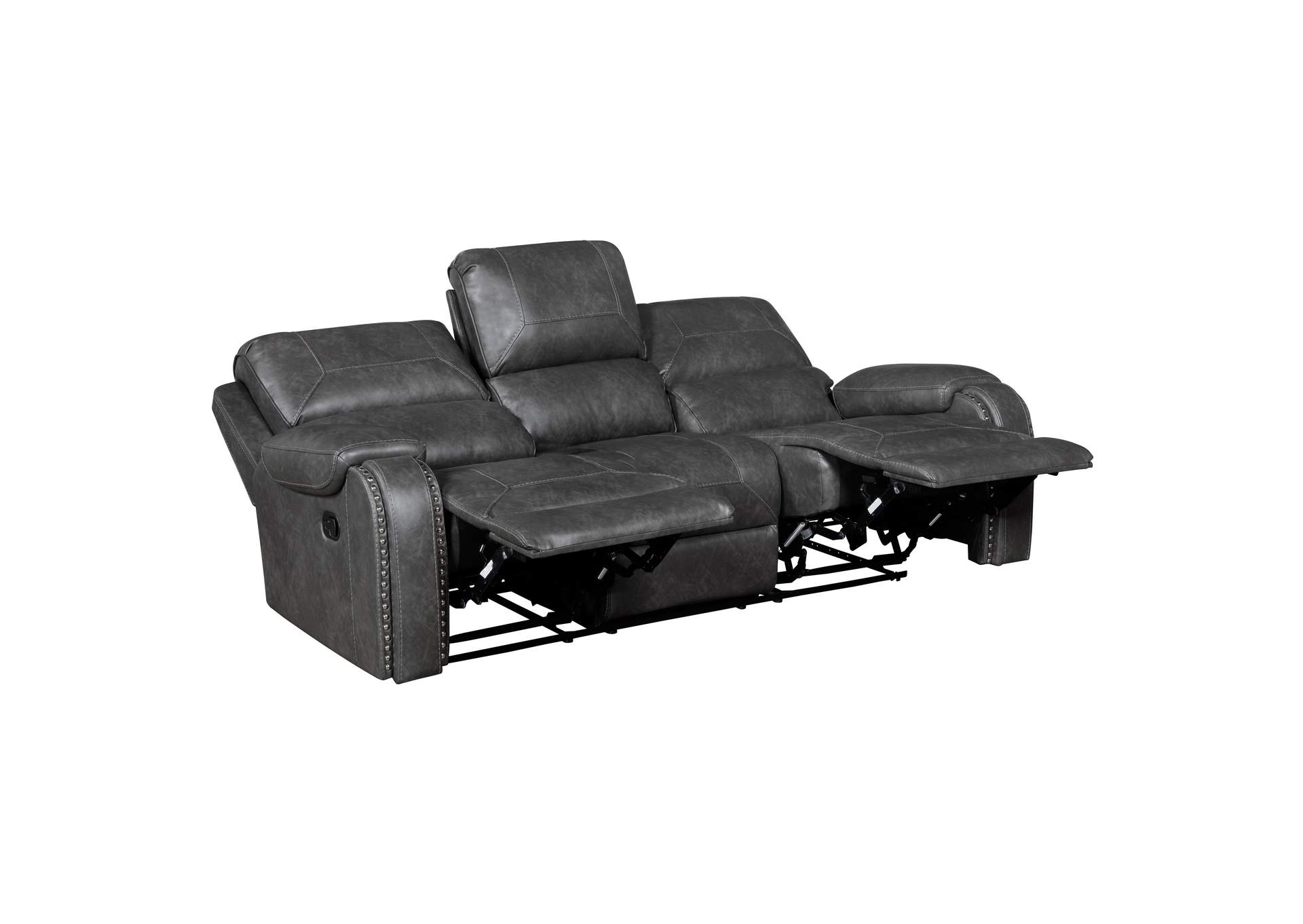 Newnan Double Reclining Sofa with Center Drop-Down Cup Holders, Receptacles and USB Ports image 1