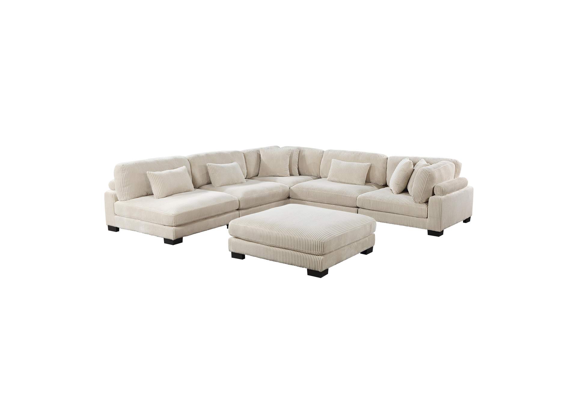 Traverse 6-Piece Modular Sectional with Ottoman image 9