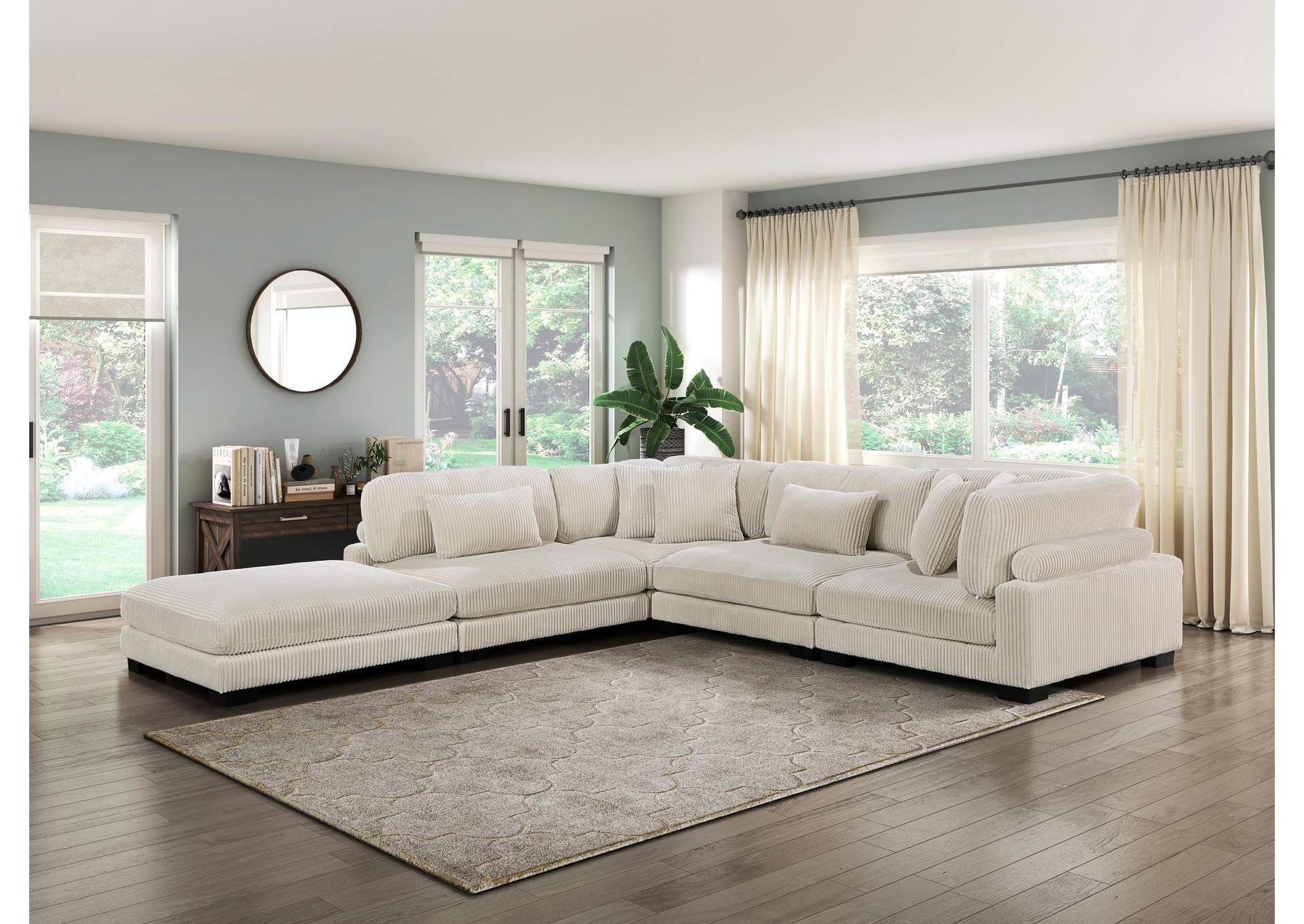 Traverse 5-Piece Modular Sectional with Ottoman image 8