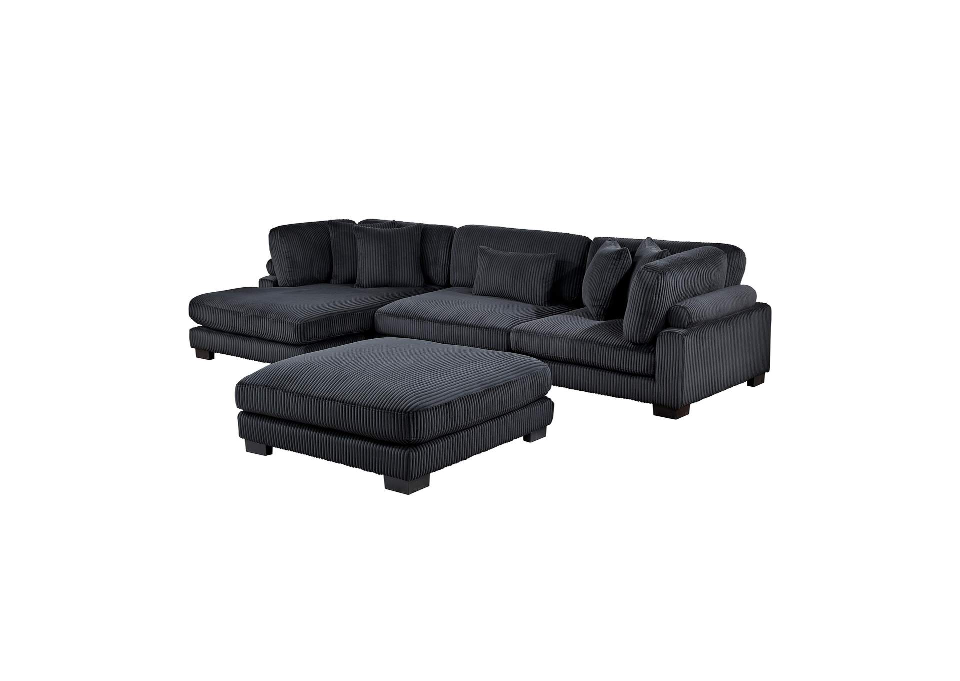 Traverse 4-Piece Modular Sectional with Reversible Chaise and Ottoman image 1
