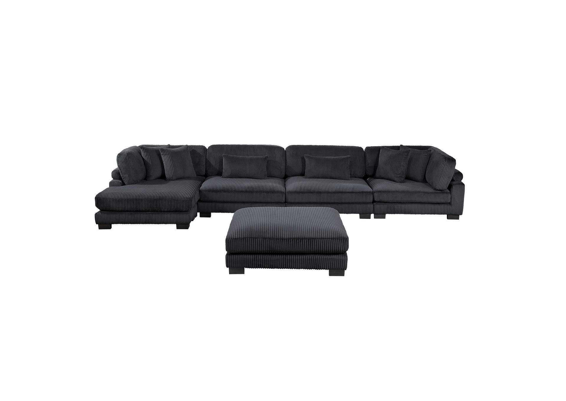 Traverse 5-Piece Modular Sectional with Reversible Chaise and Ottoman image 1