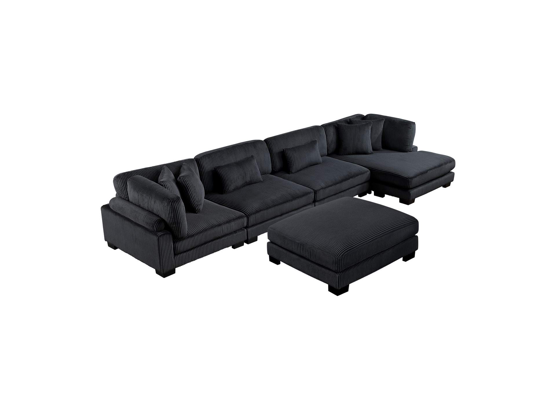 Traverse 5-Piece Modular Sectional with Reversible Chaise and Ottoman image 10