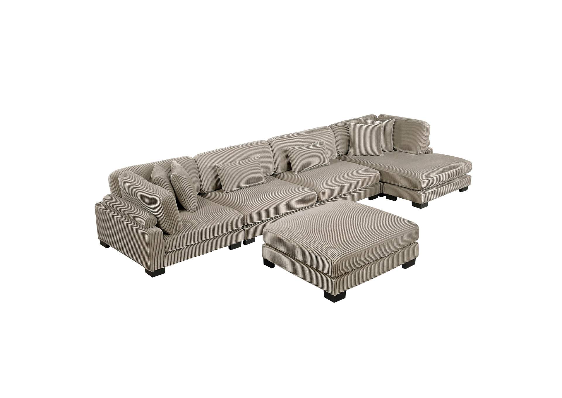 Traverse 5-Piece Modular Sectional with Reversible Chaise and Ottoman image 11
