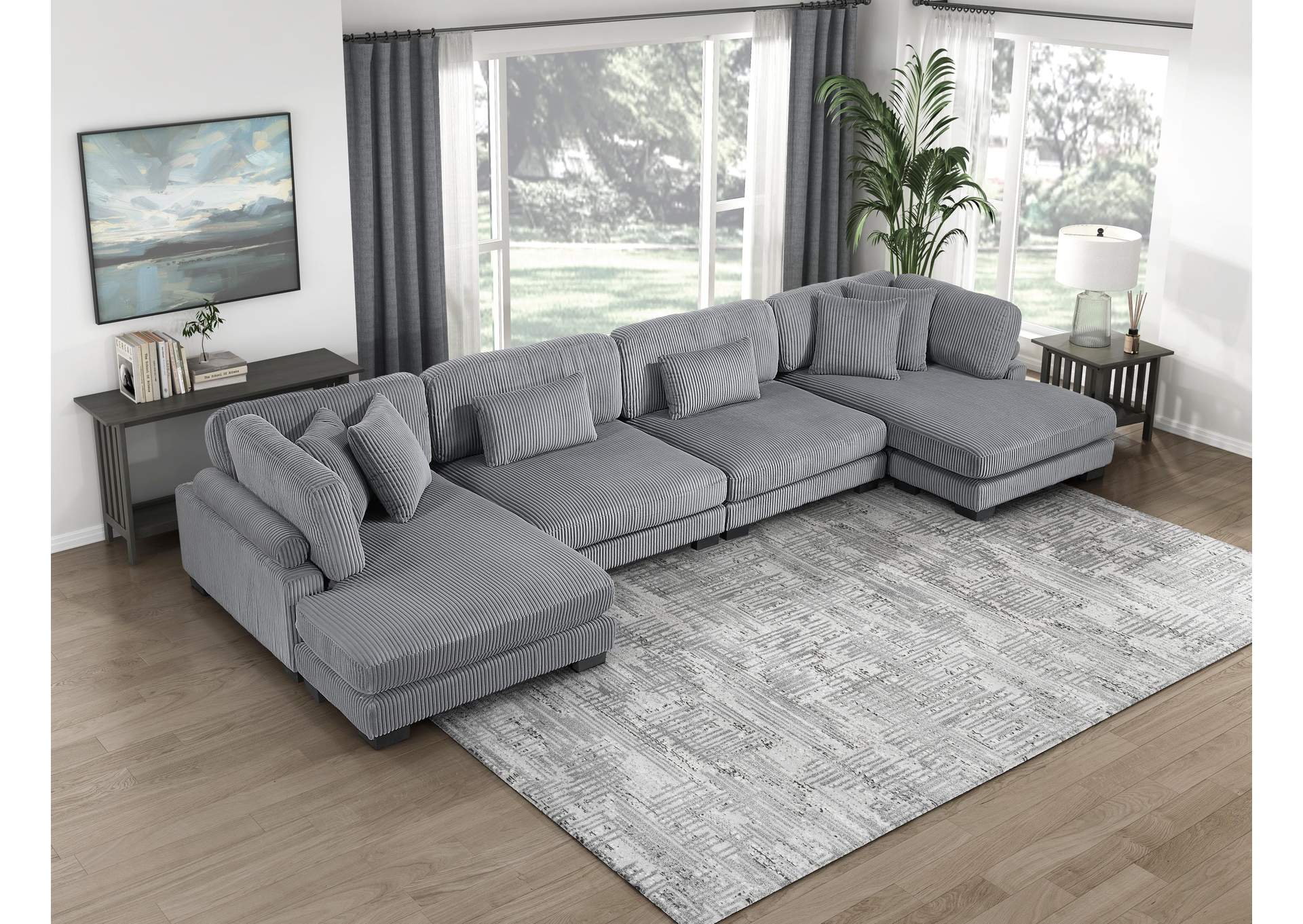Traverse 4-Piece Modular Sectional with Reversible Chaise image 7