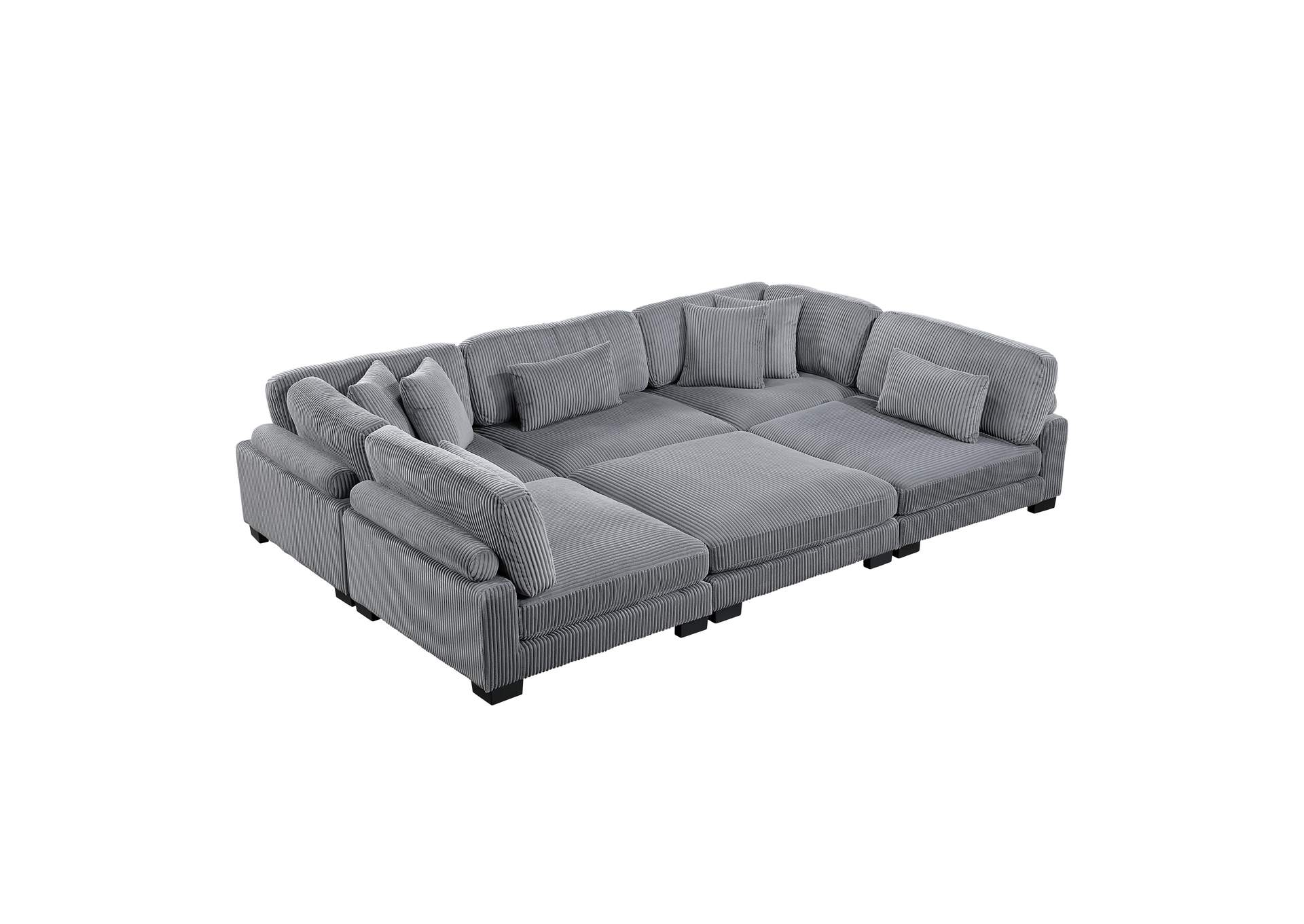 Traverse 6-Piece Modular Sectional with Ottoman image 11