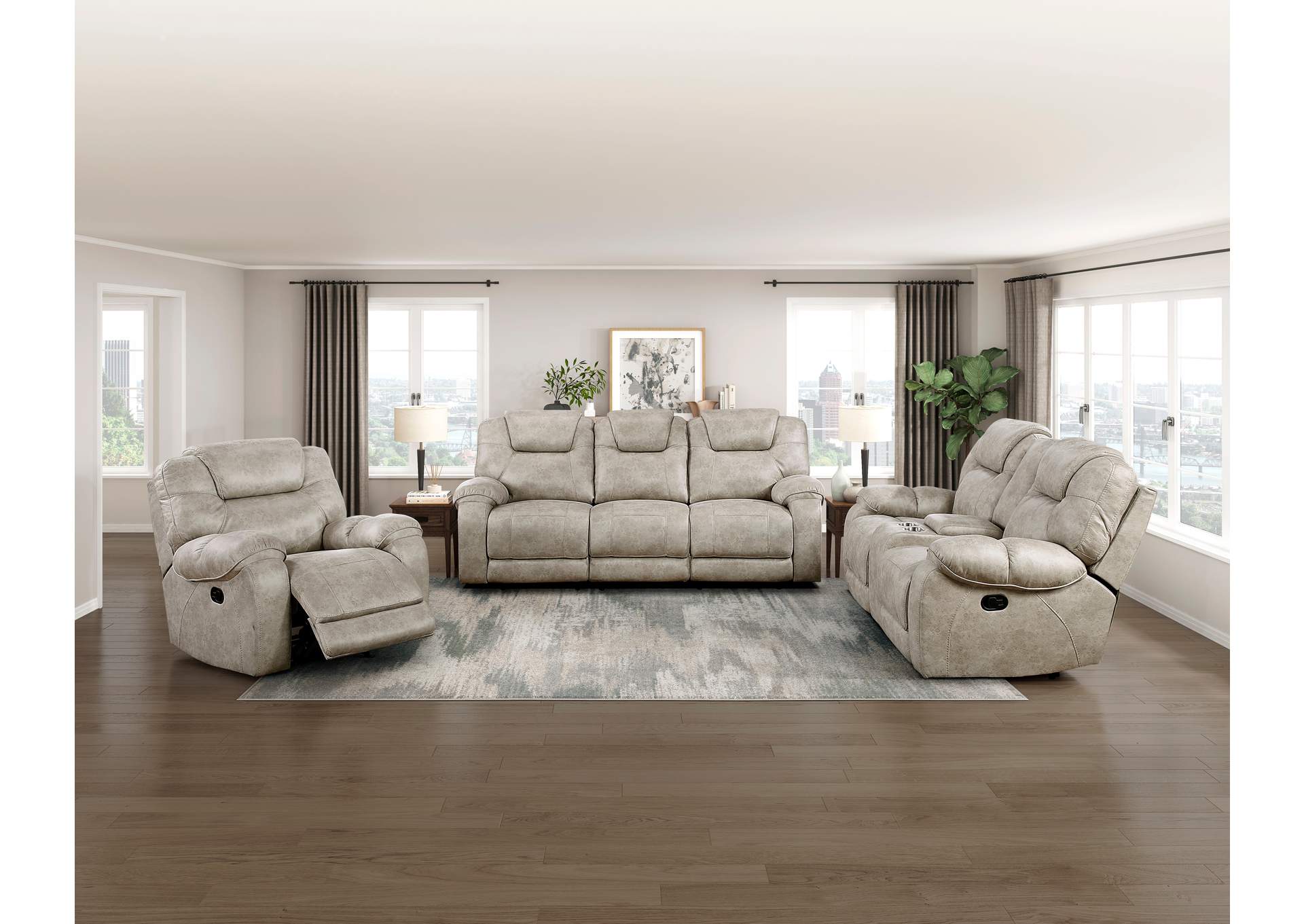 Double Reclining Sofa image 3