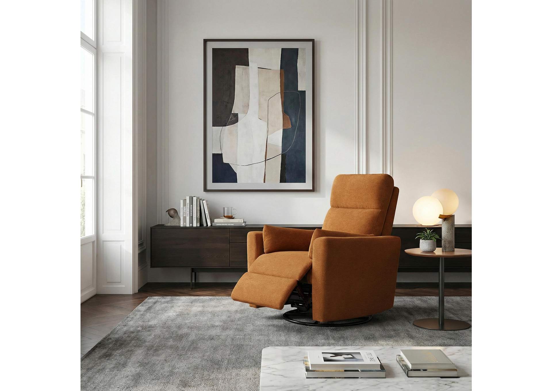 Desso Swivel Glider Reclining Chair image 13