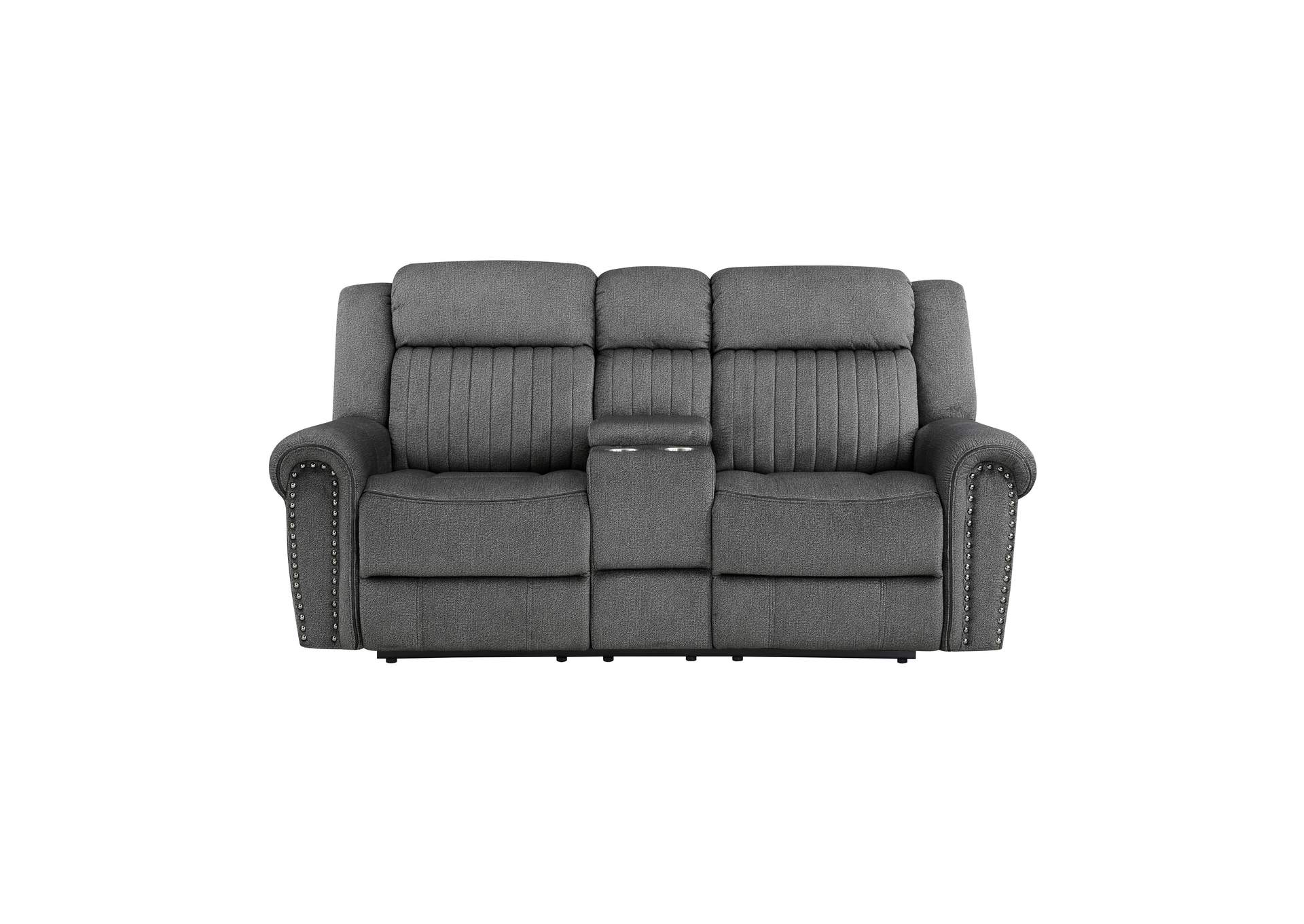 Brennen Power Double Reclining Love Seat with Center Console image 1
