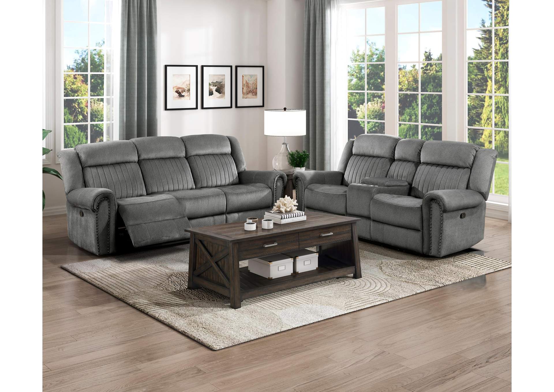 Brennen Double Reclining Love Seat with Center Console image 7