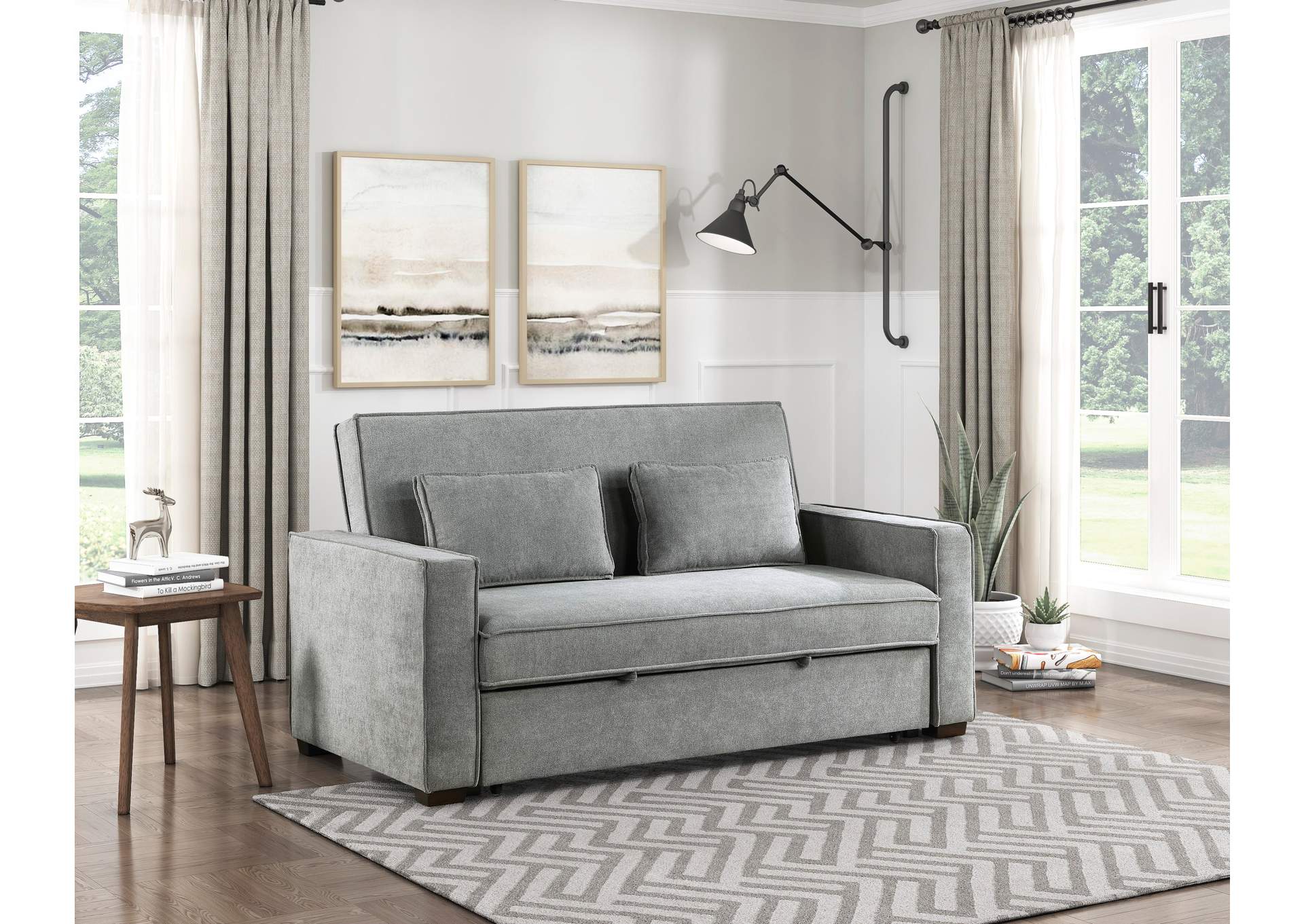 Alta Convertible Studio Sofa with Pull-out Bed image 3