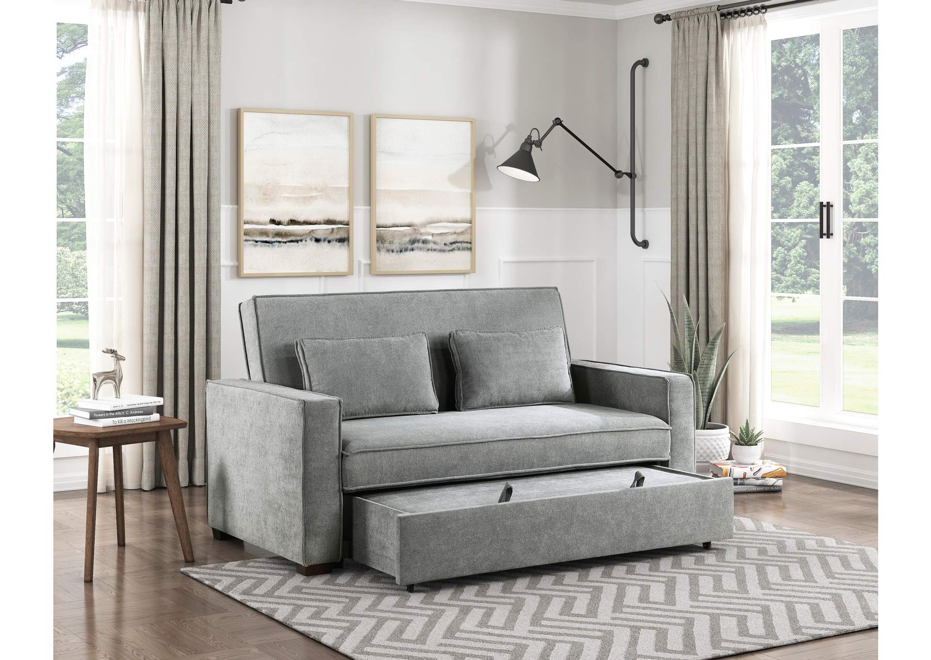 Alta Convertible Studio Sofa with Pull-out Bed image 4