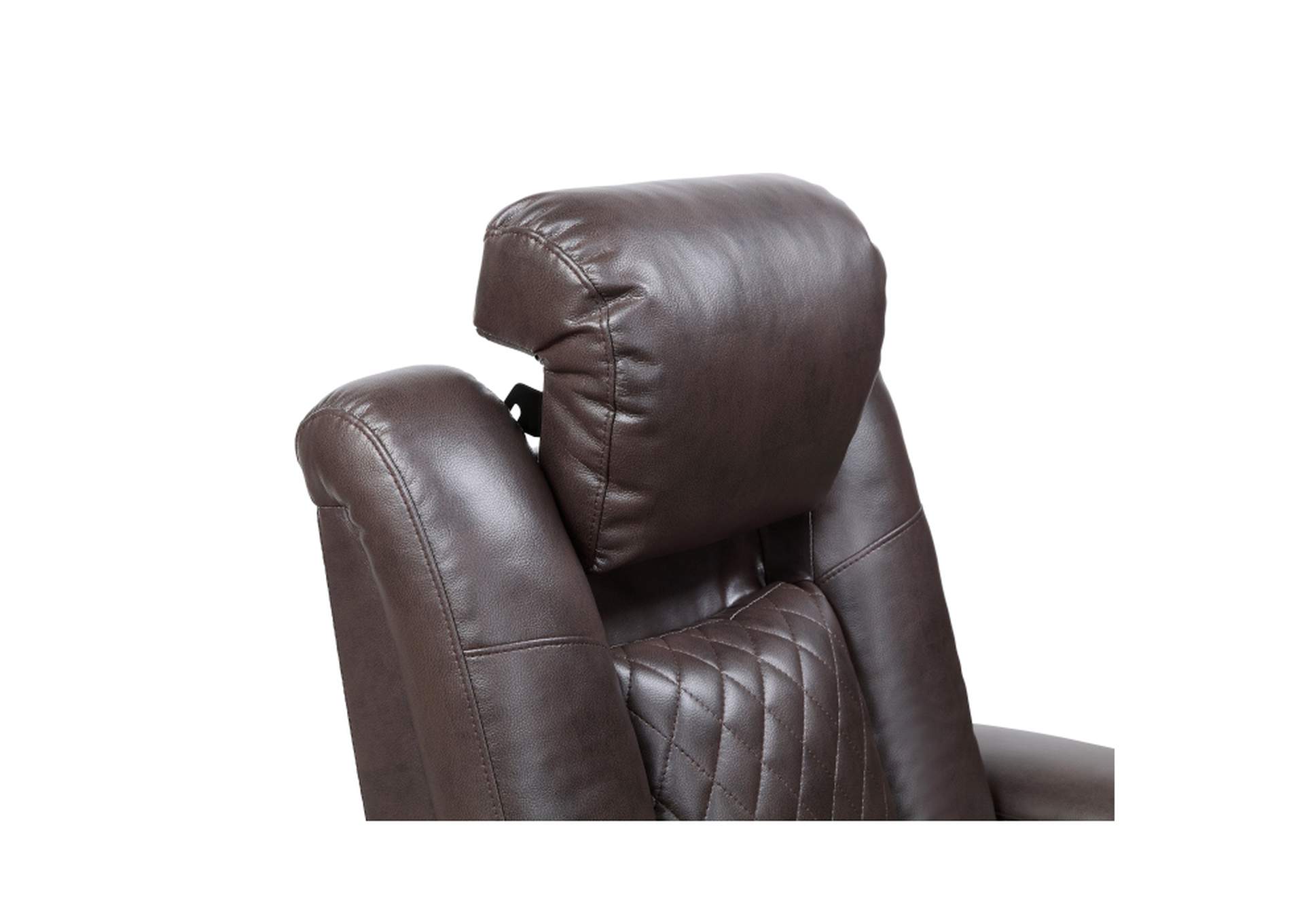 Caelan Power Reclining Chair with Power Headrest, Cup holders and Storage Arms image 1