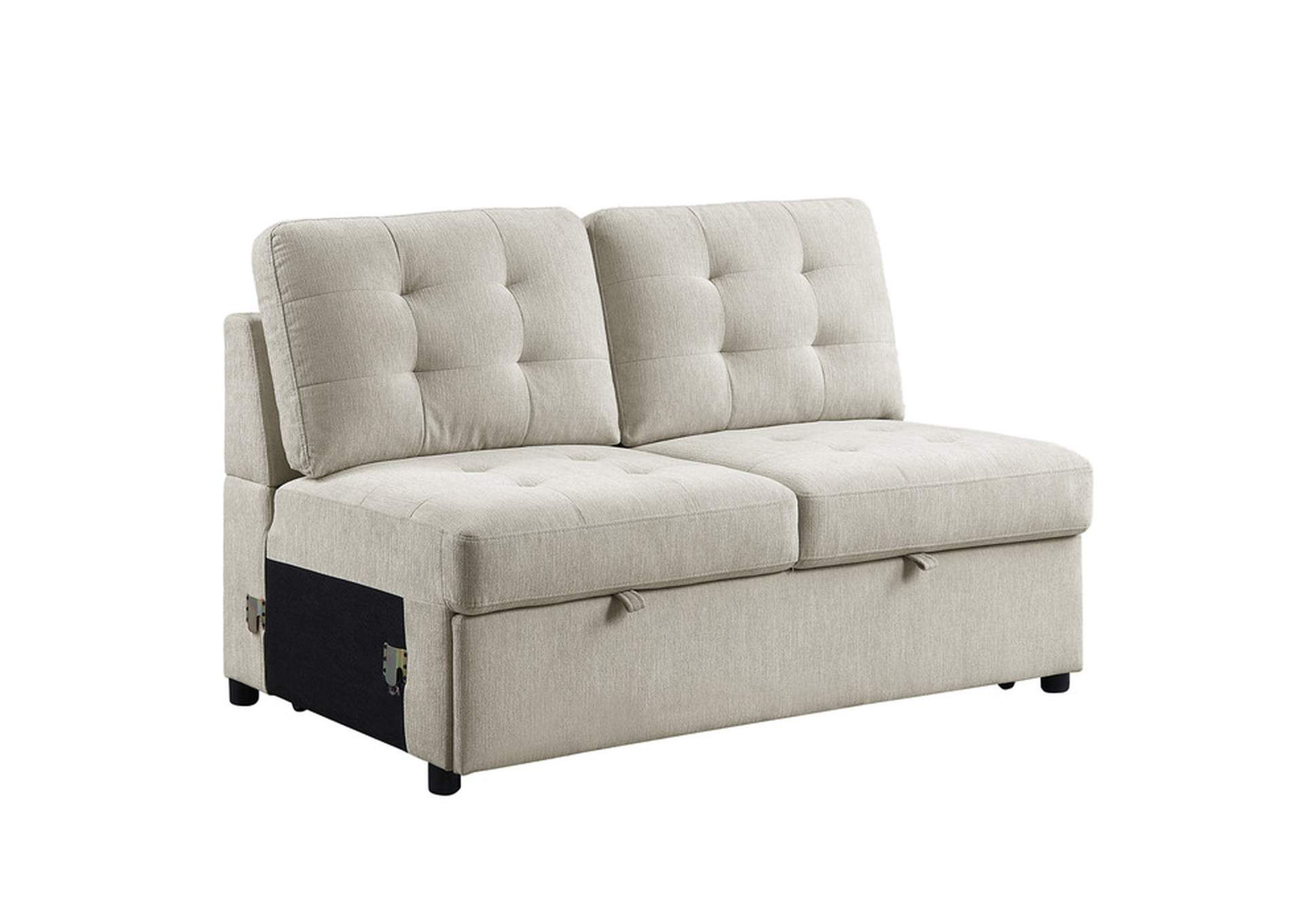 Logansport 4-Piece Sectional with Pull-out Bed and Pull-out Ottoman image 5