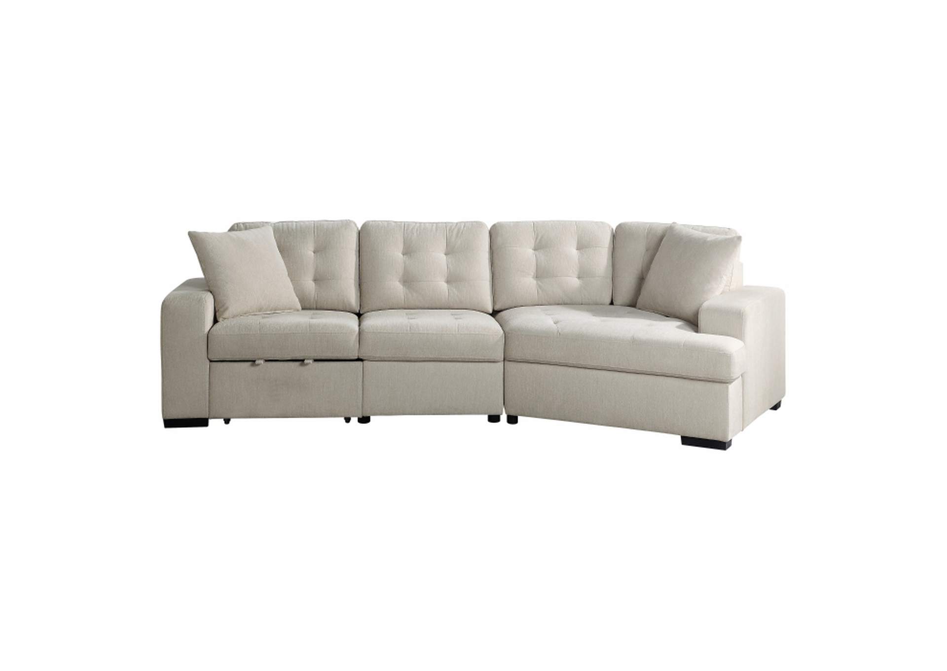 Logansport 2-Piece Sectional with Pull-out Ottoman image 1