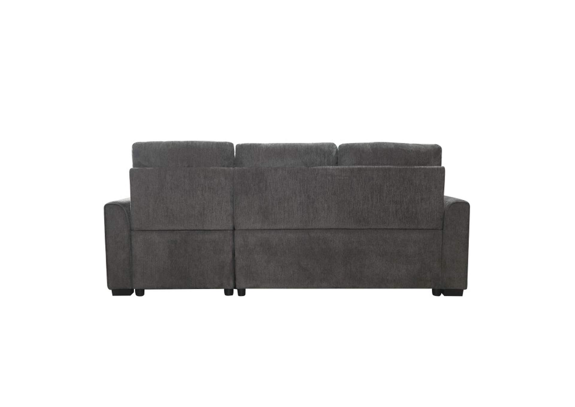 Carolina 2-Piece Reversible Sectional with Pull-out Bed and Hidden Storage image 3