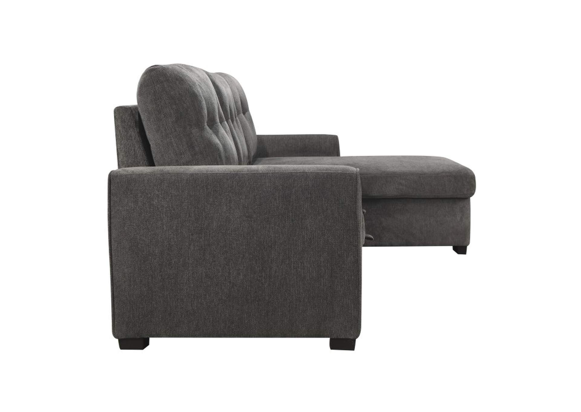 Carolina 2-Piece Reversible Sectional with Pull-out Bed and Hidden Storage image 5