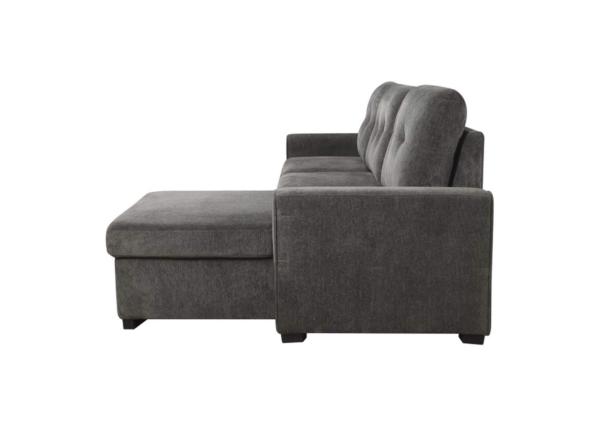 Carolina 2-Piece Reversible Sectional with Pull-out Bed and Hidden Storage image 4