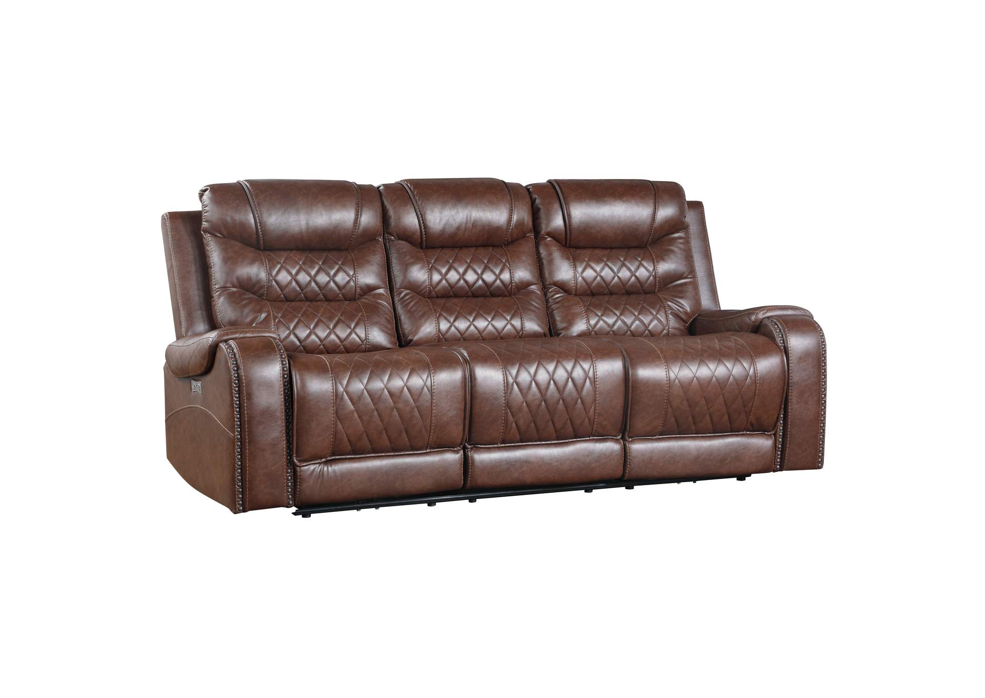Putnam Power Double Reclining Sofa with Center Drop-Down Cup Holders, Receptacles and USB Ports image 4