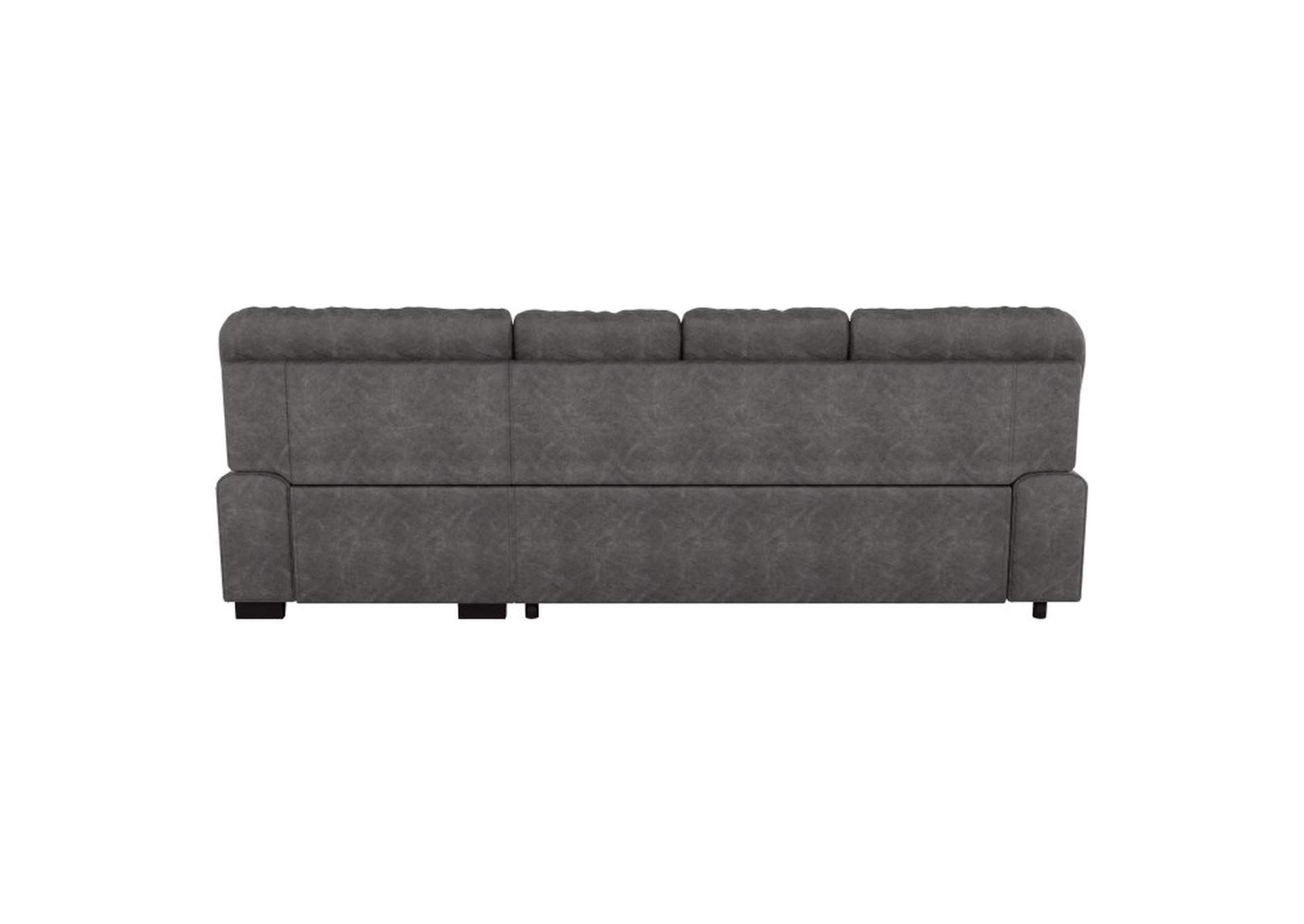 Michigan 2-Piece Sectional with Pull-out Bed and Right Chaise with Hidden Storage image 5