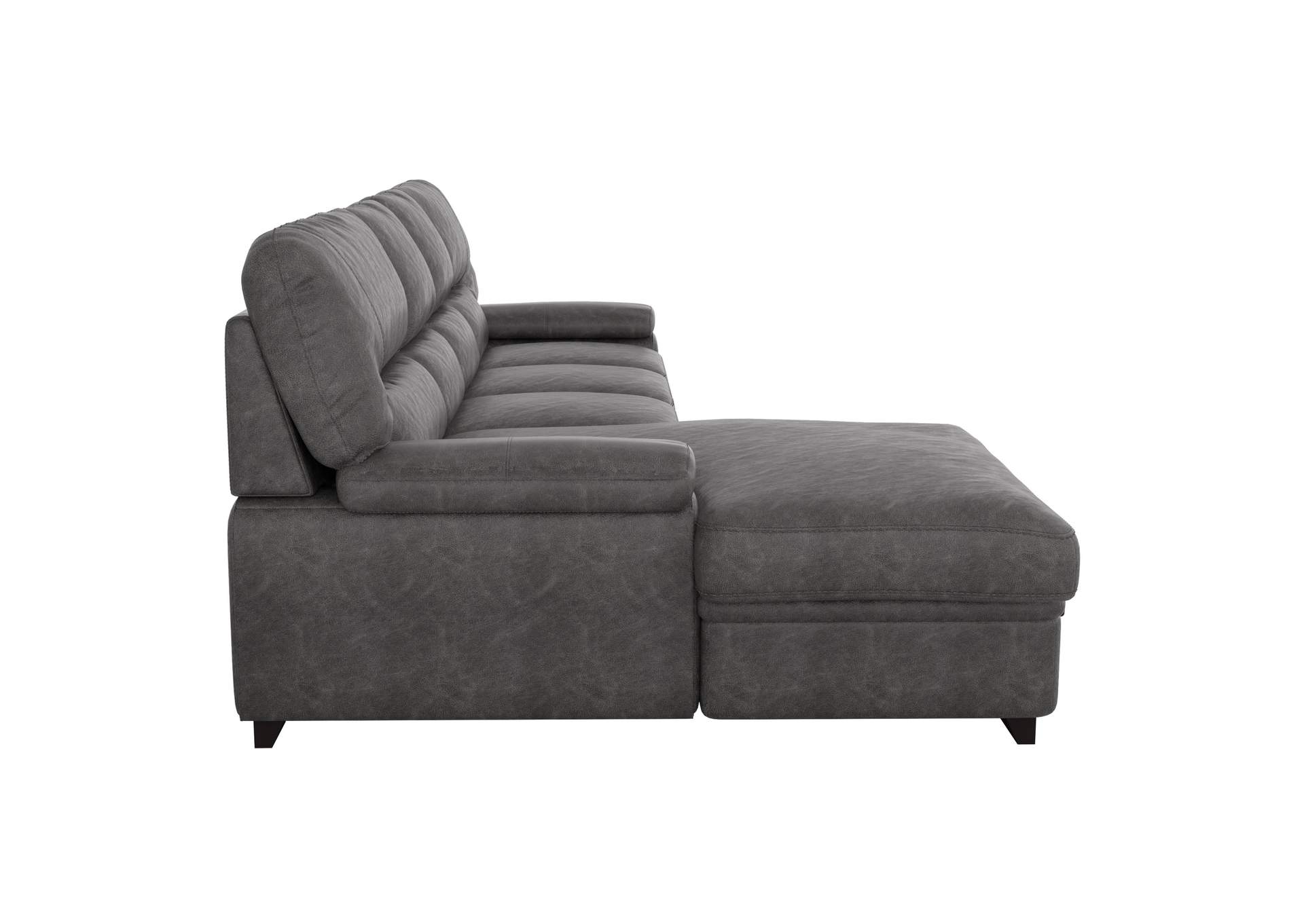 Michigan 2-Piece Sectional with Pull-out Bed and Left Chaise with Hidden Storage image 5