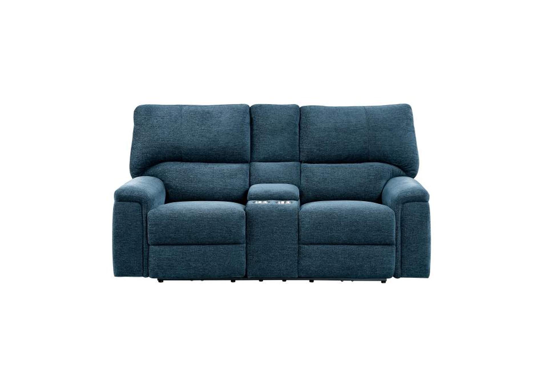 Dickinson Double Reclining Love Seat with Center Console image 1
