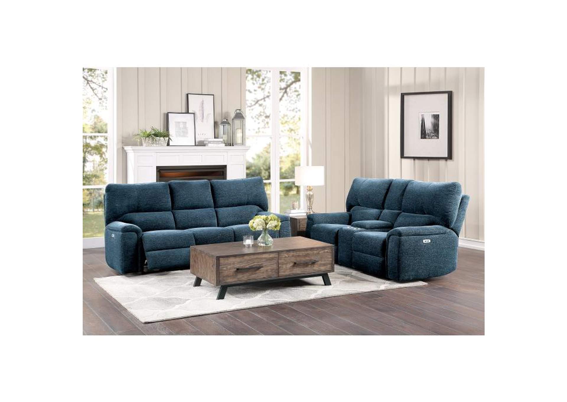 Dickinson Power Double Reclining Sofa With Power Headrests image 6