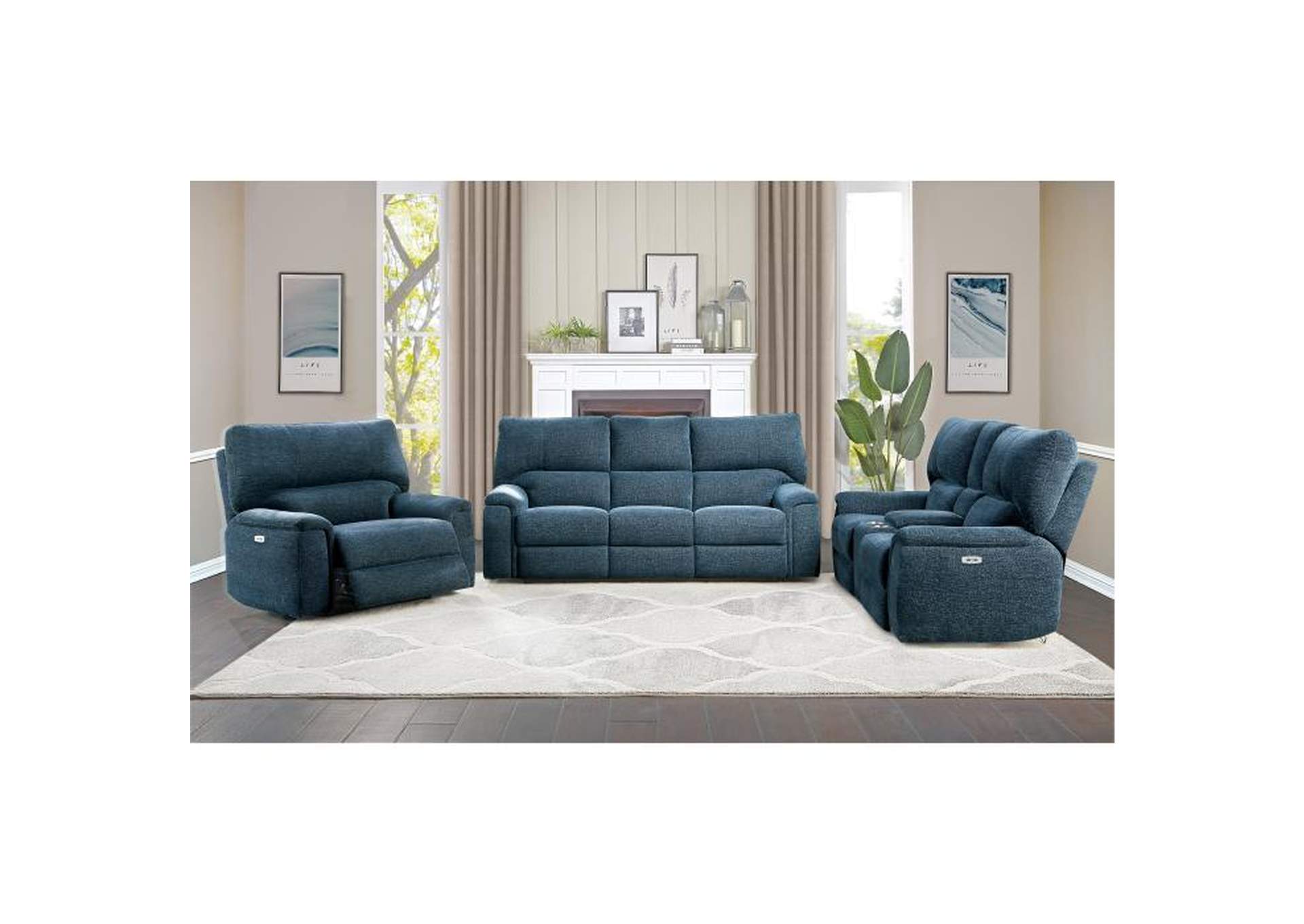 Dickinson Power Double Reclining Sofa With Power Headrests image 7