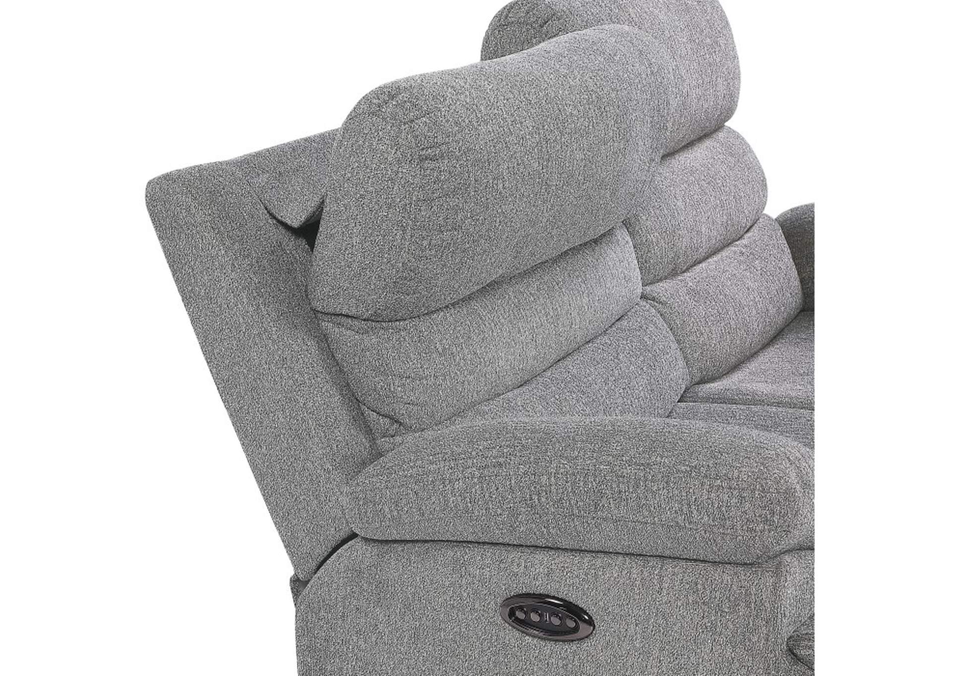 Sherbrook Power Double Reclining Love Seat with Power Headrests and USB Ports image 3