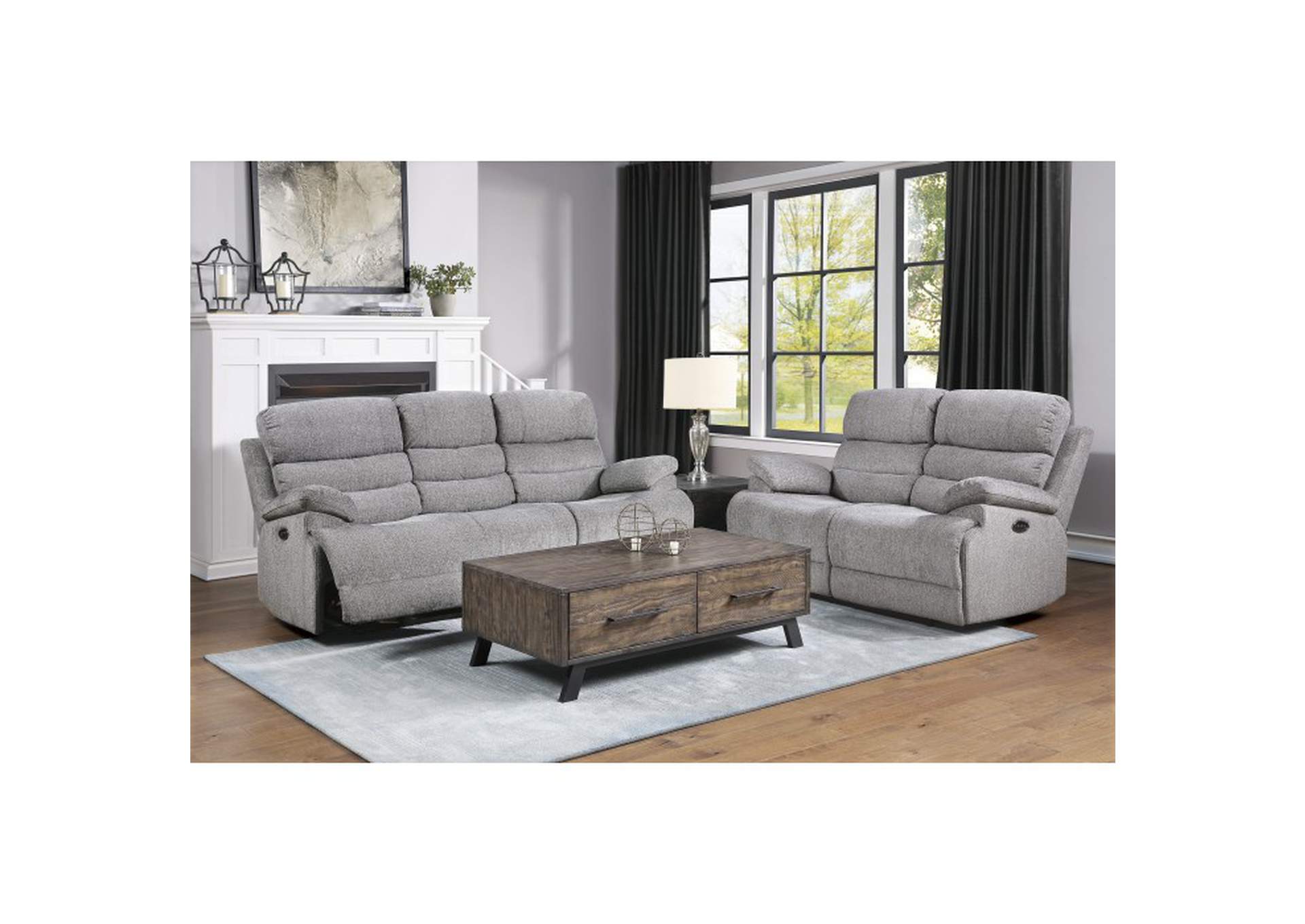 Sherbrook Power Double Reclining Sofa with Power Headrests and USB Ports image 6
