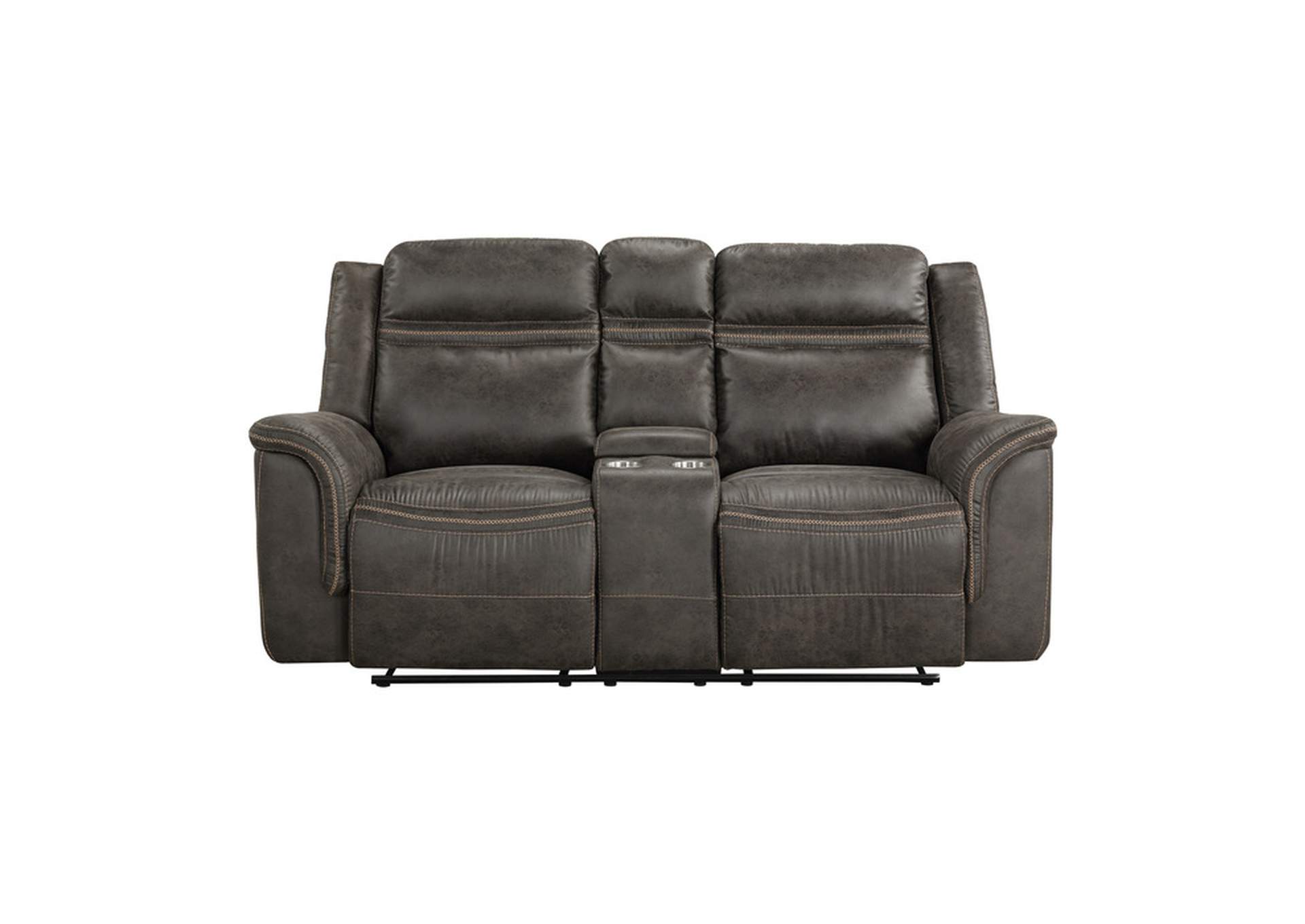 Boise Double Reclining Love Seat with Center Console image 1