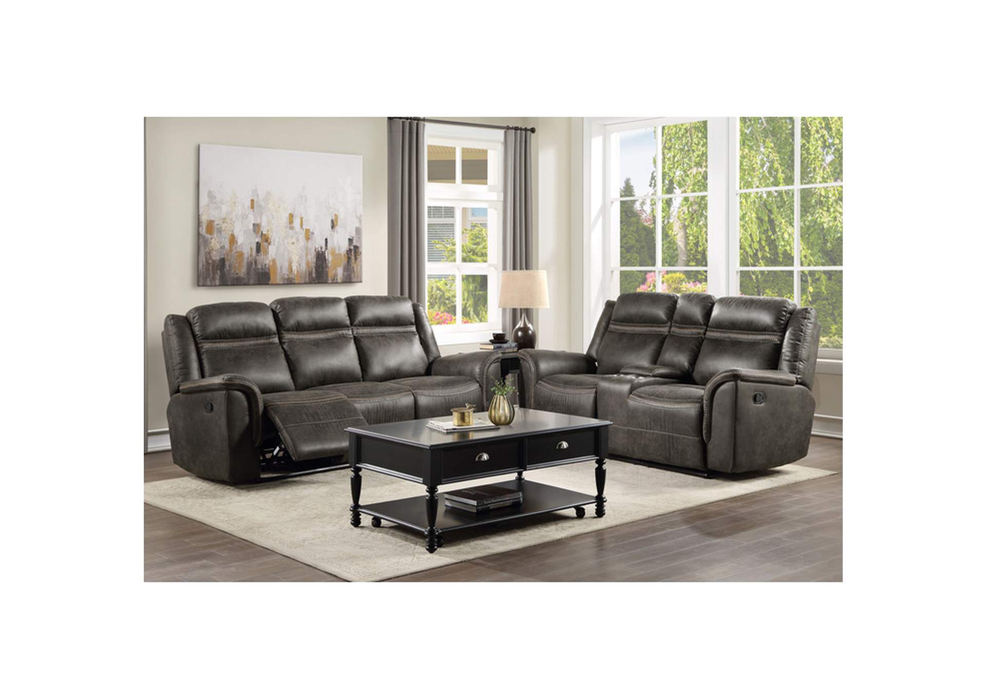 Boise Double Reclining Sofa with Center Drop-Down Cup Holders image 6