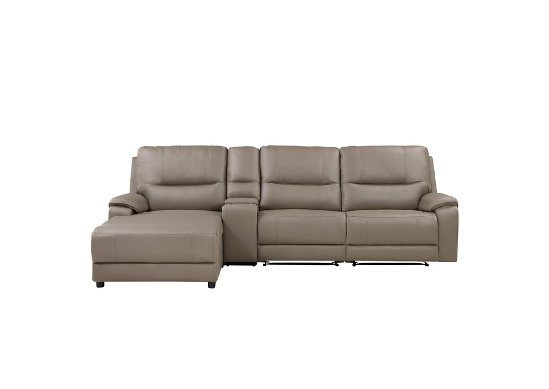 LeGrande 4-Piece Modular Power Reclining Sectional with Power Headrest and Left Chaise image 1