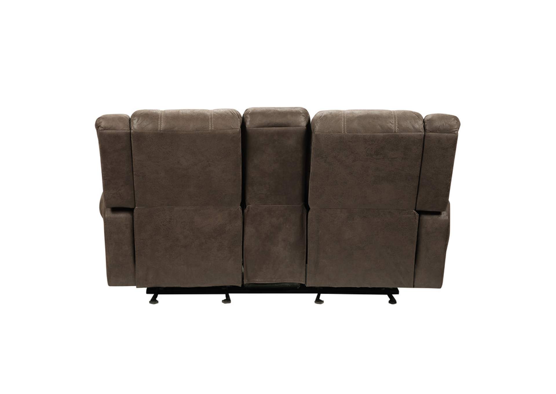 Creighton Double Glider Reclining Love Seat with Center Console image 3