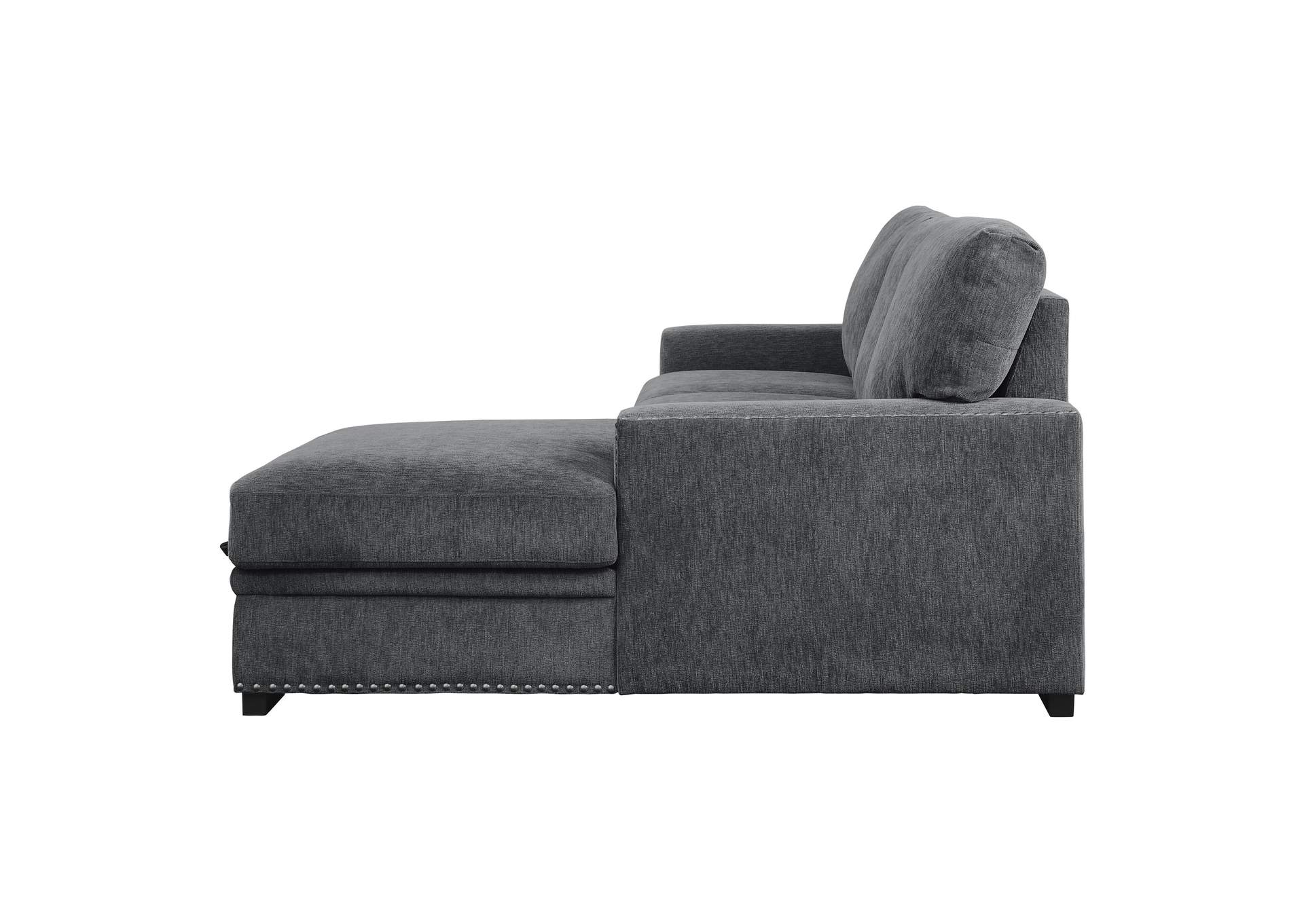 Morelia 2-Piece Sectional with Pull-out Bed and Right Chaise with Hidden Storage image 5