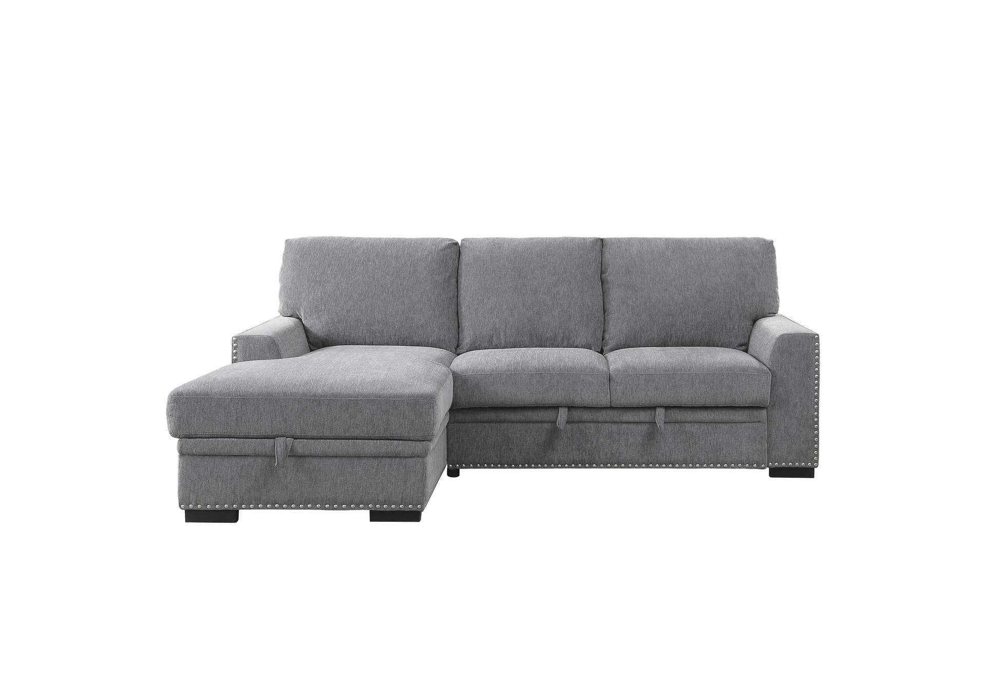 Morelia 2-Piece Sectional with Pull-out Bed and Left Chaise with Hidden Storage image 1