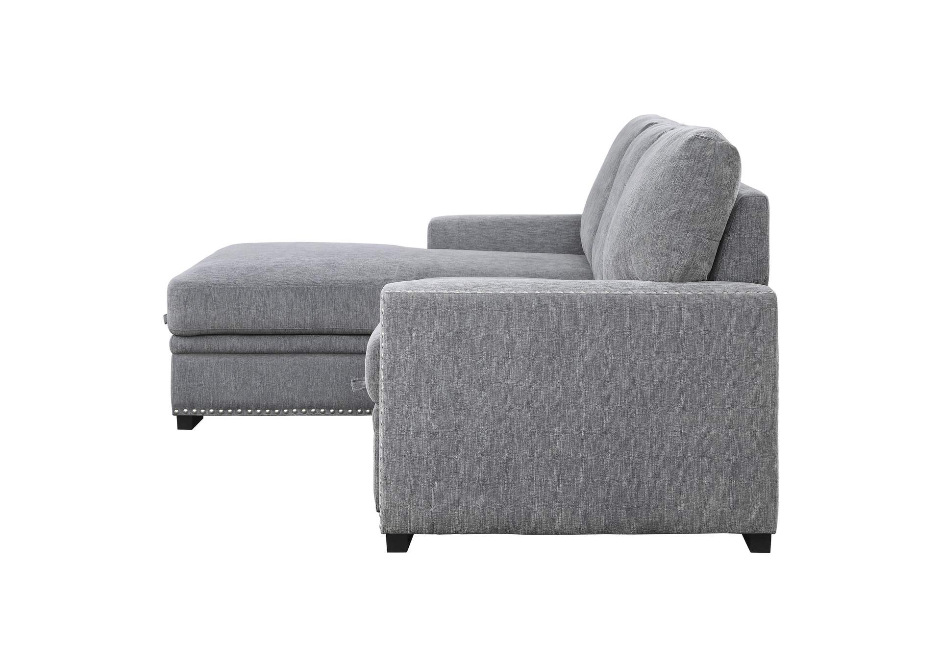 Morelia 2-Piece Sectional with Pull-out Bed and Left Chaise with Hidden Storage image 5