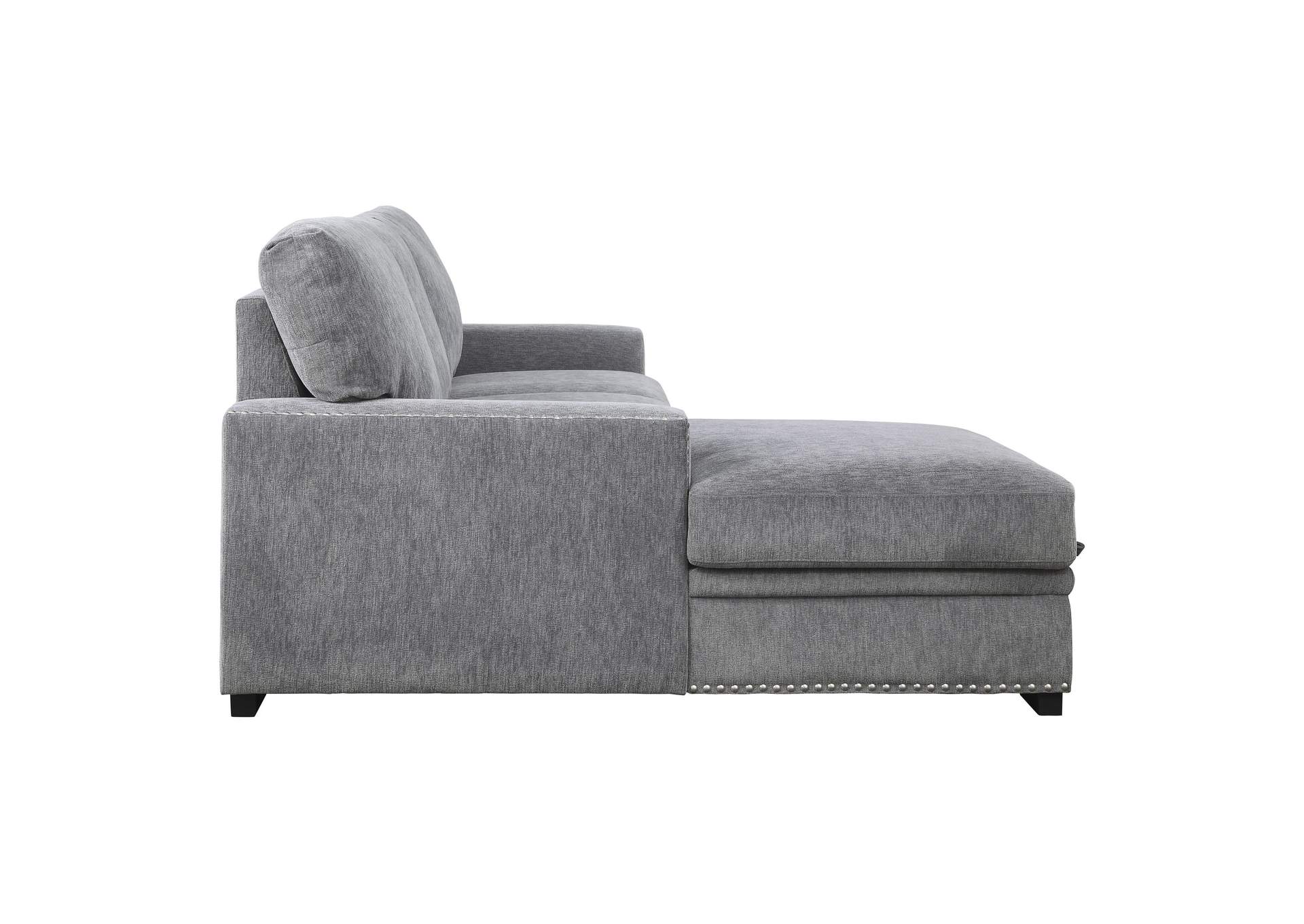 Morelia 2-Piece Sectional with Pull-out Bed and Left Chaise with Hidden Storage image 4