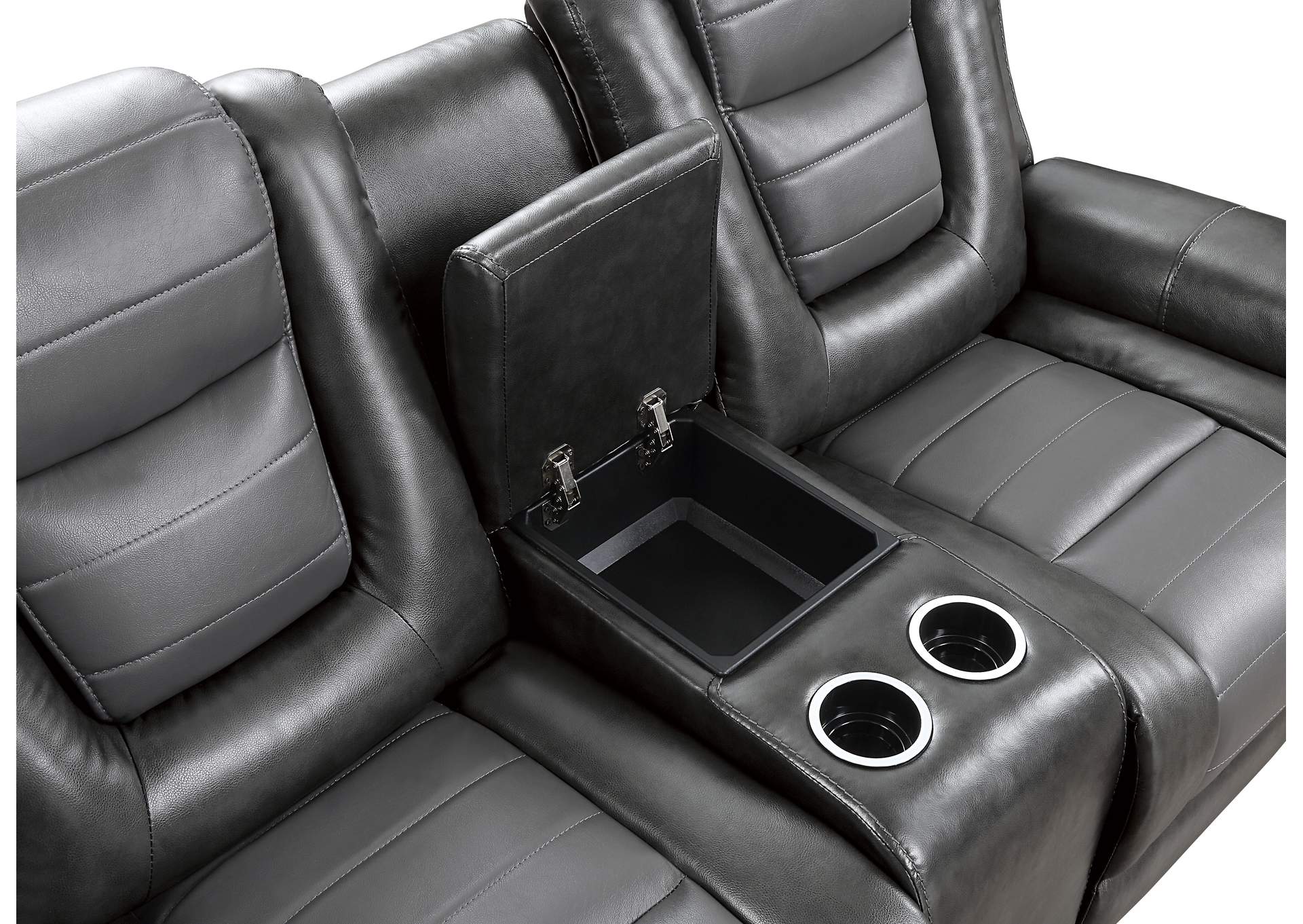 Briscoe Double Glider Reclining Love Seat with Center Console image 6