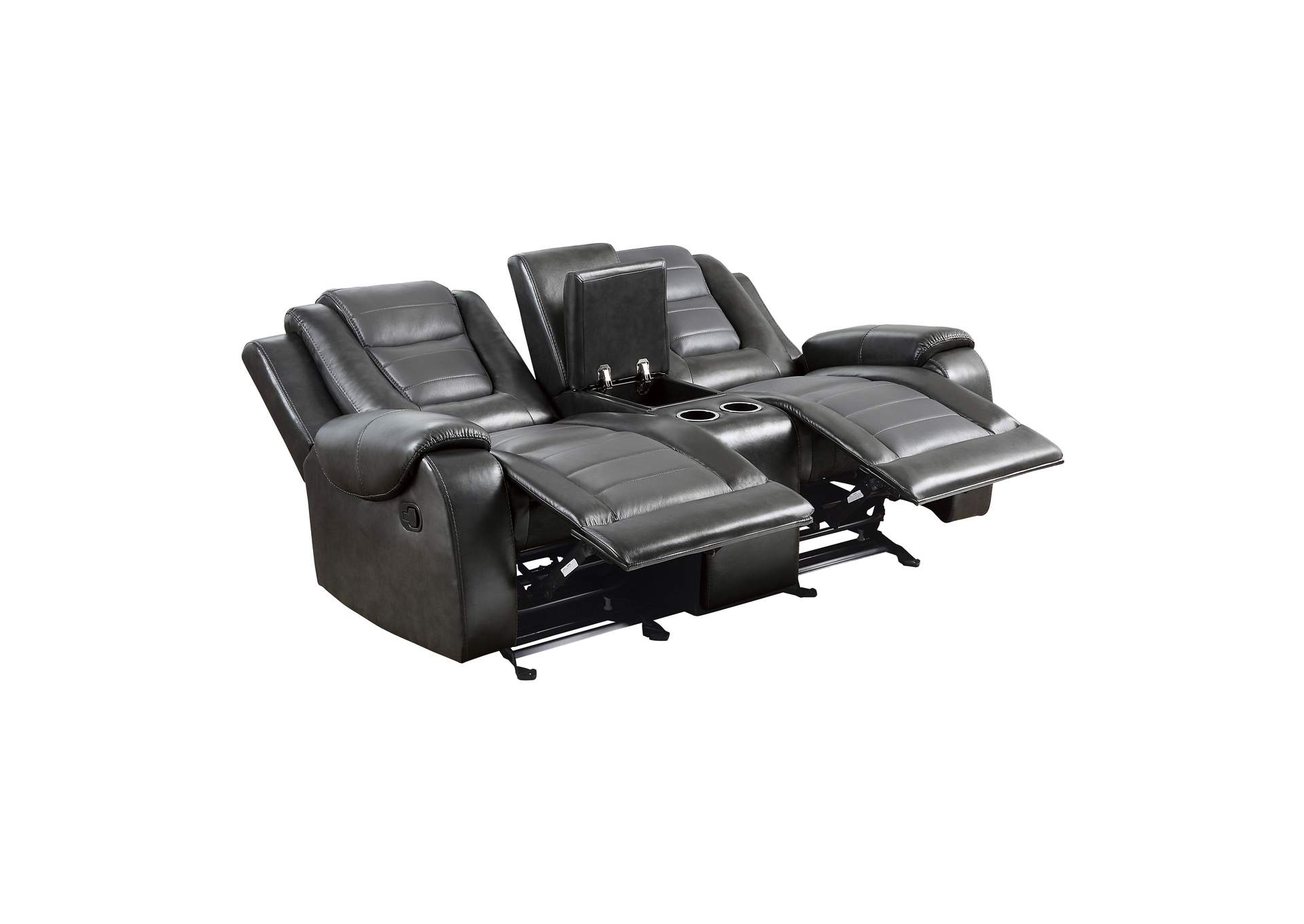 Briscoe Double Glider Reclining Love Seat with Center Console image 4