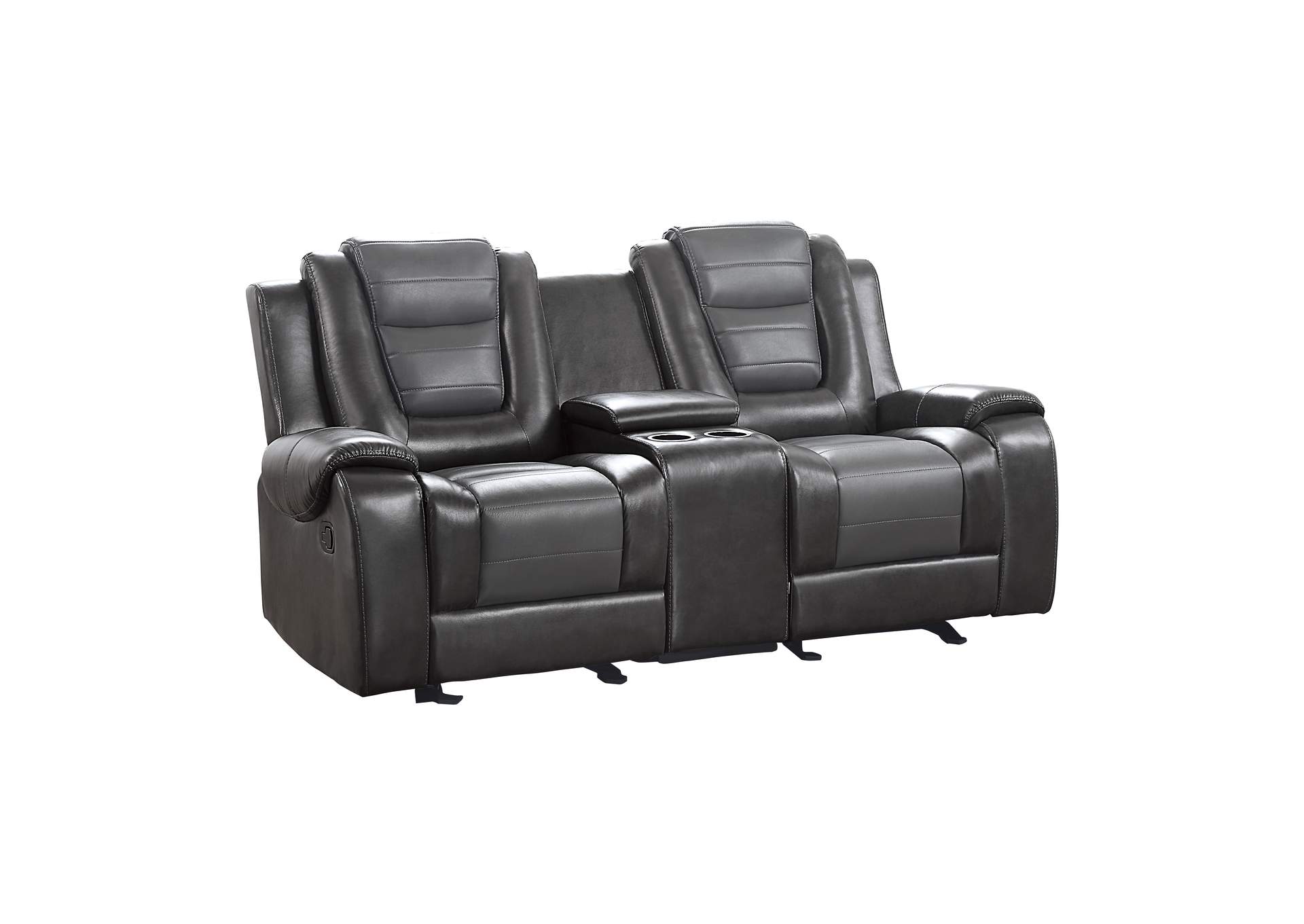 Briscoe Double Glider Reclining Love Seat with Center Console image 3