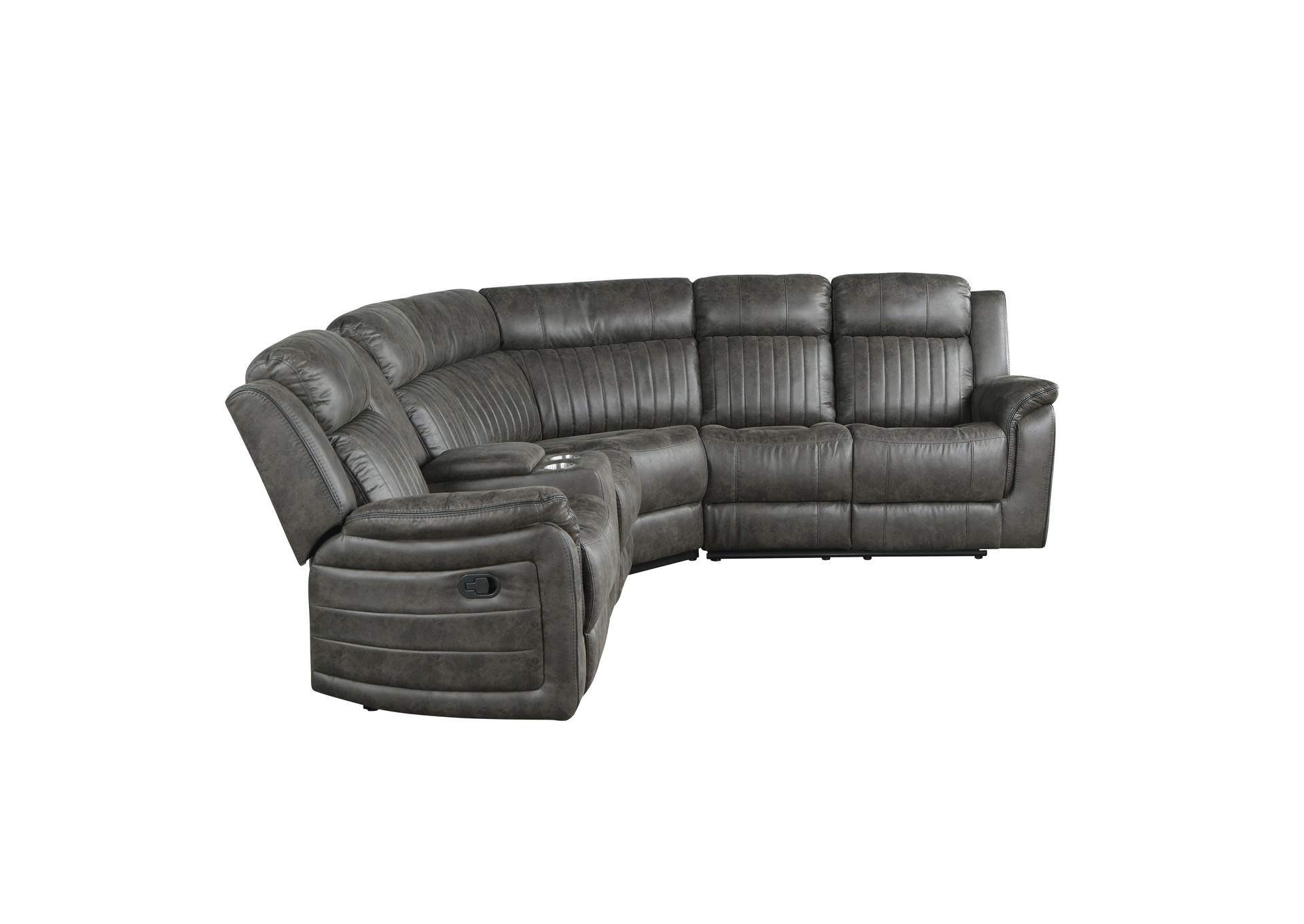 Centeroak 3-Piece Reclining Sectional with Left Console image 1