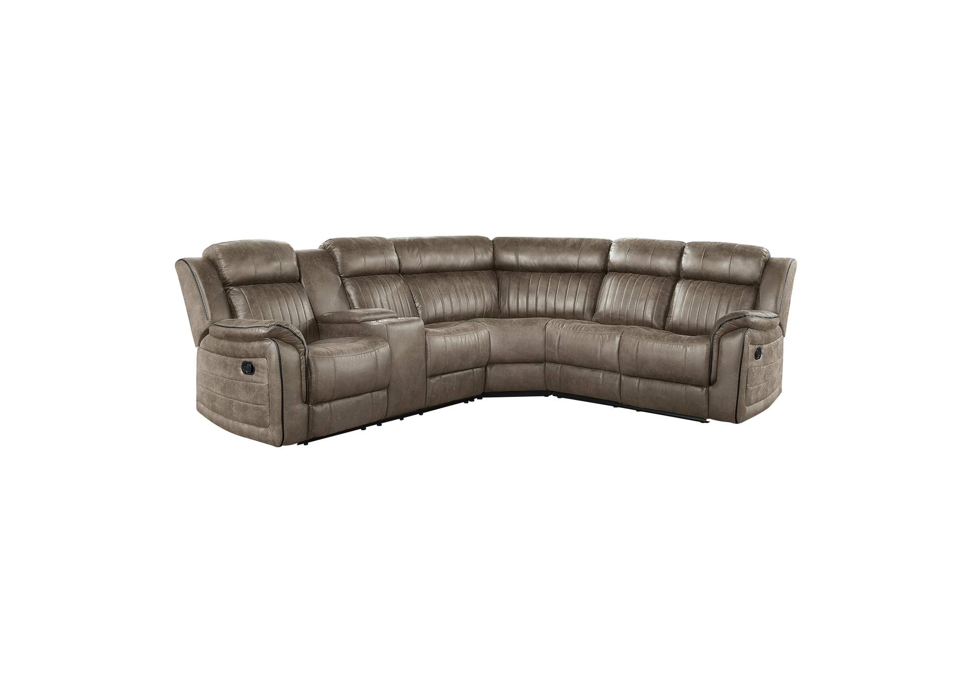 Centeroak 3-Piece Reclining Sectional with Left Console image 1